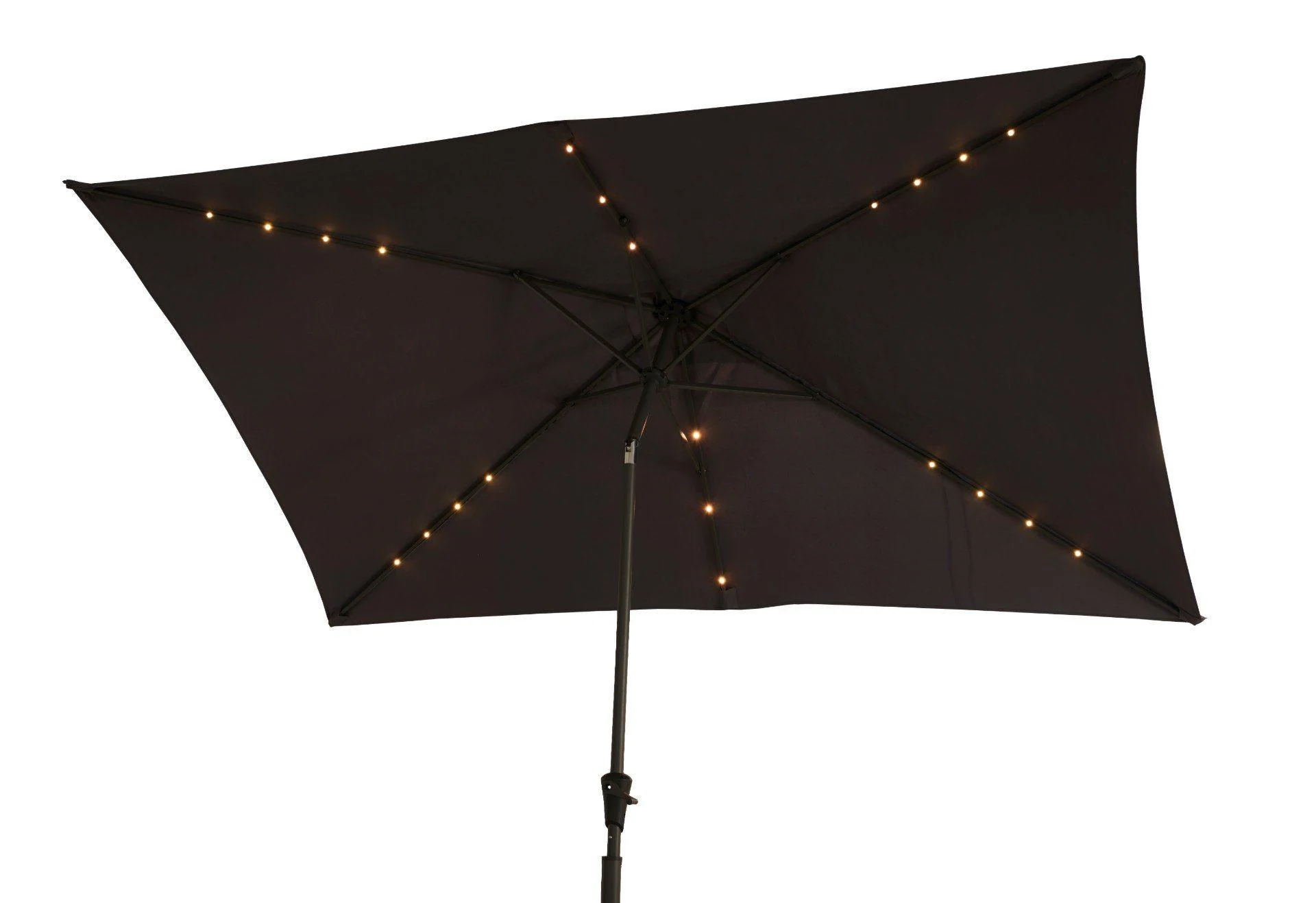 Cube 10 Seater Rattan Outdoor Dining Set with Grey LED Premium Parasol  - Black Weave - Image 7