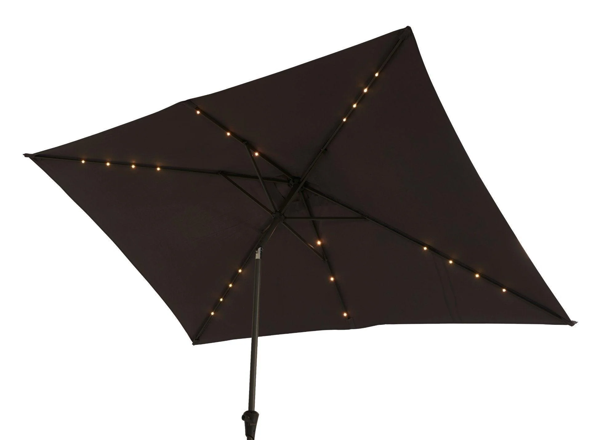 Cube 10 Seater Rattan Outdoor Dining Set with Grey LED Premium Parasol - Grey Weave - Image 11