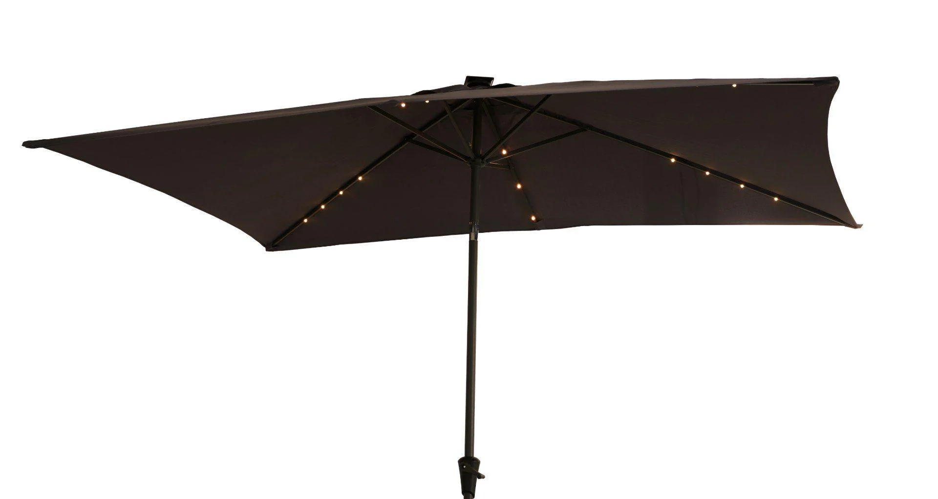 Cube 10 Seater Rattan Outdoor Dining Set with Grey LED Premium Parasol - Grey Weave - Image 12