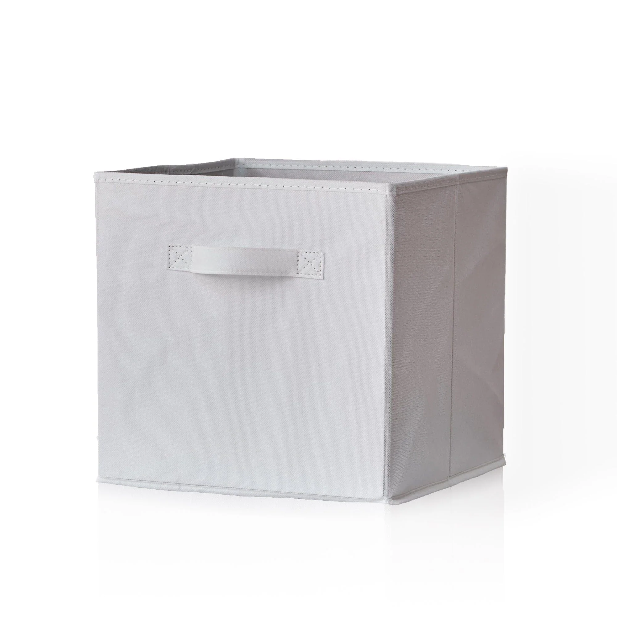 Cara 16 Cube Storage Unit - Chalk White - Two 8x2 Units - White Basket - Image 10