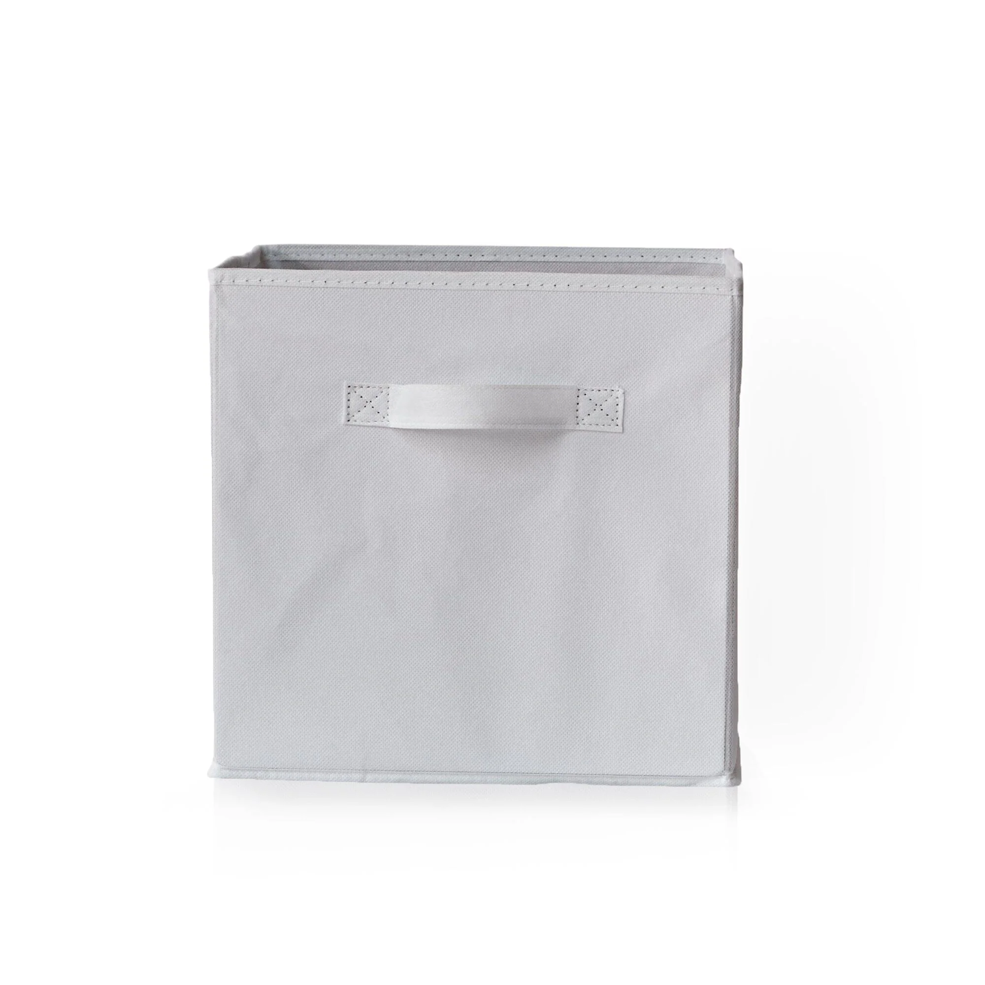 Cara 16 Cube Storage Unit - Chalk White - Two 8x2 Units - White Basket - Image 9