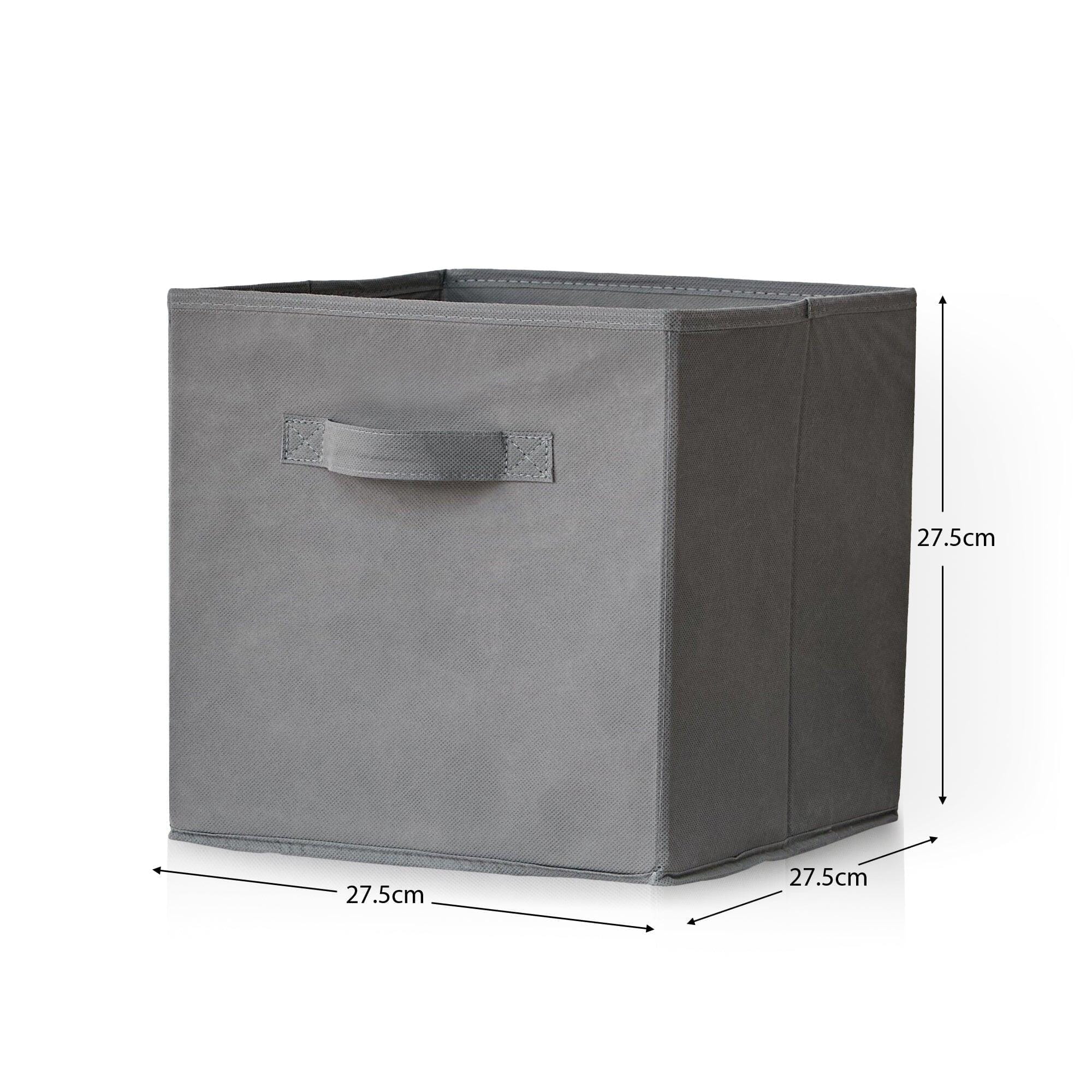 Cara 9 Cube Storage Unit & 4 Grey Handled Box Drawers - Image 8