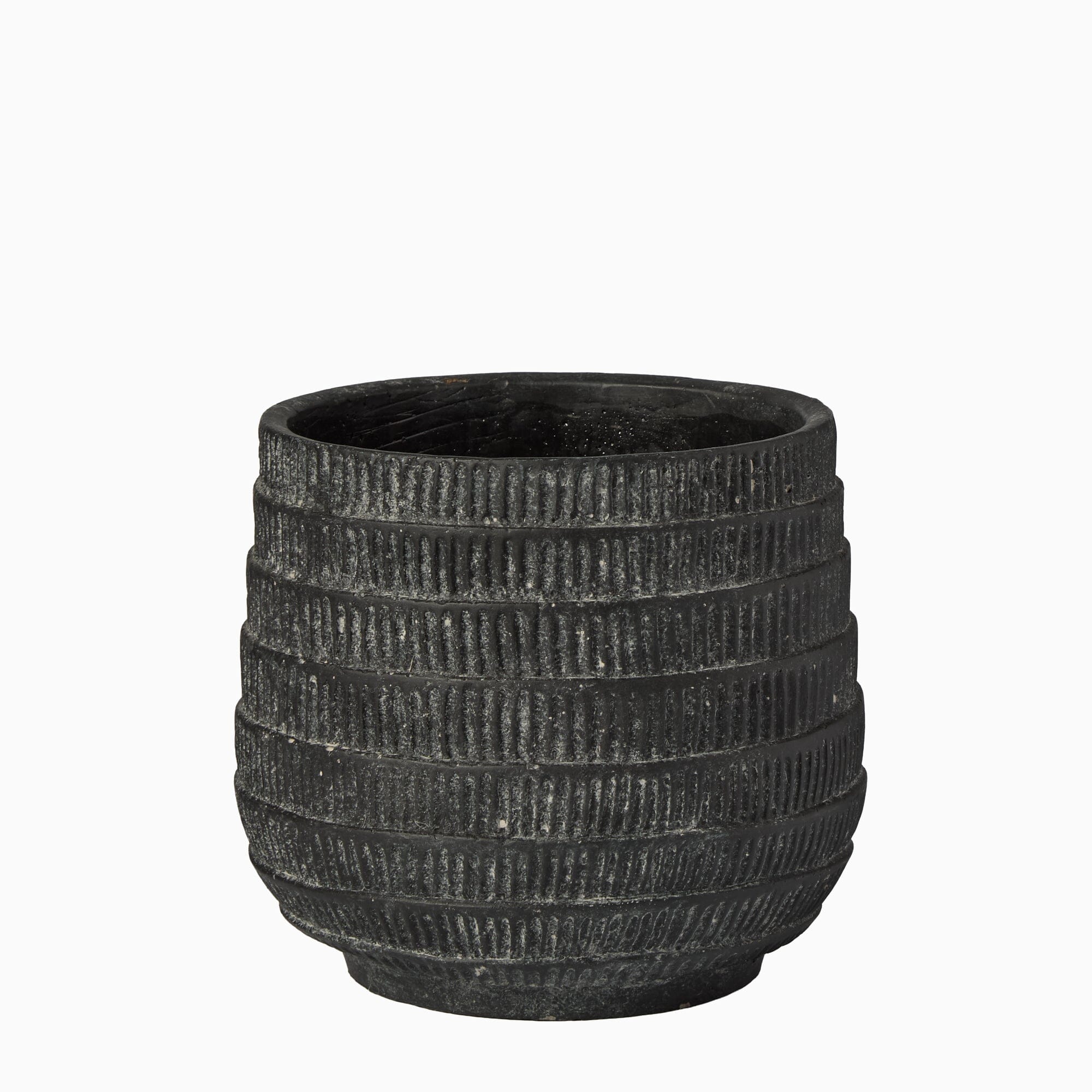 Abala Rustic Grey Cement Plant Pot - Image 4