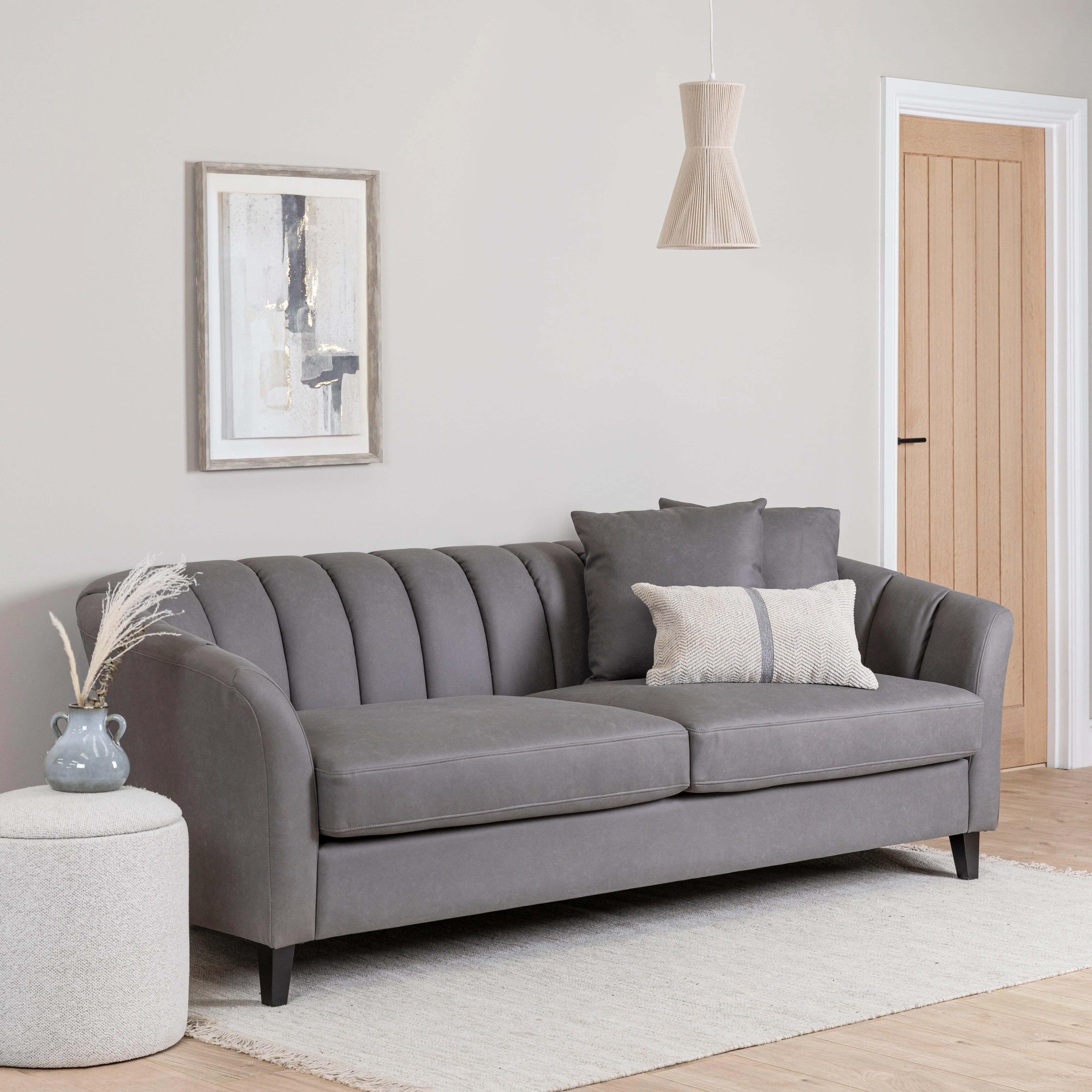 Abigail Storage Pouffe/Footstool - Dove Grey - Image 3