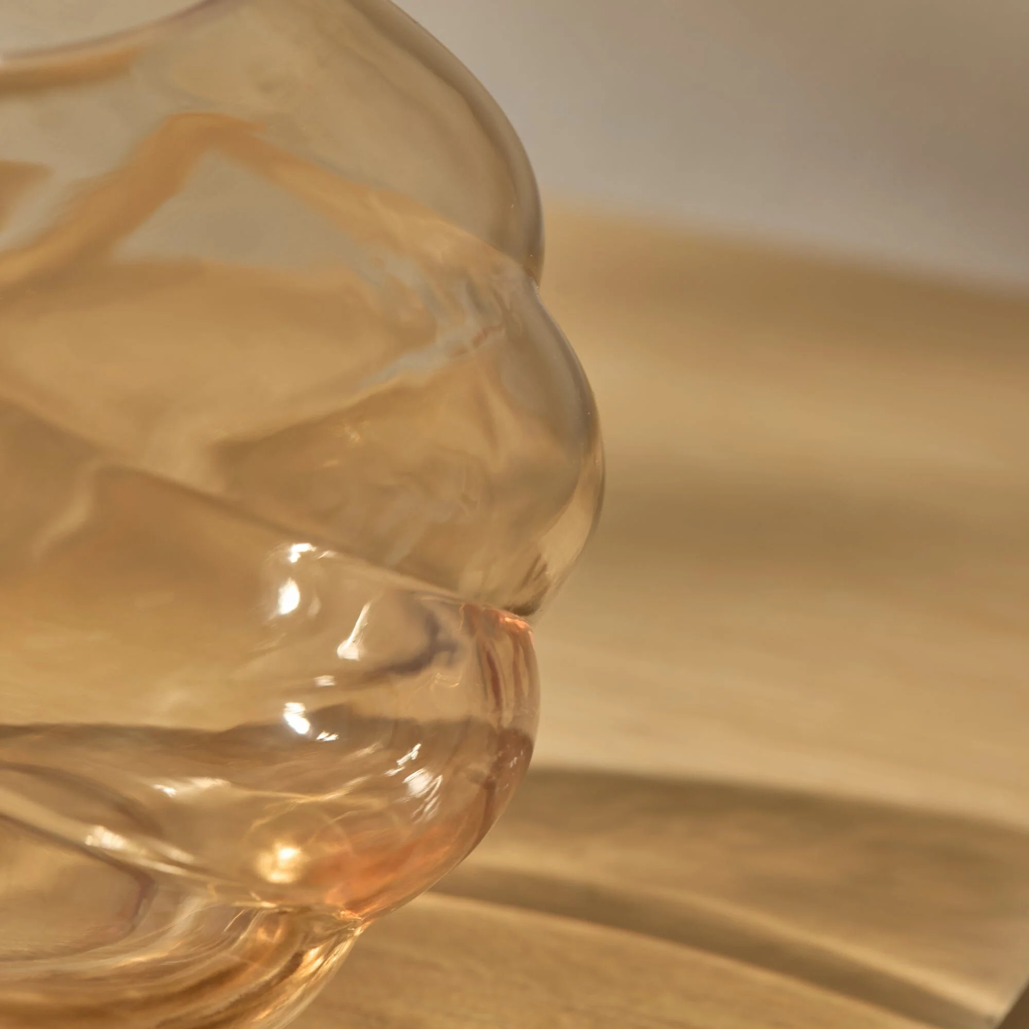 Adria 13cm Glass Vase - Champagne - Image 4