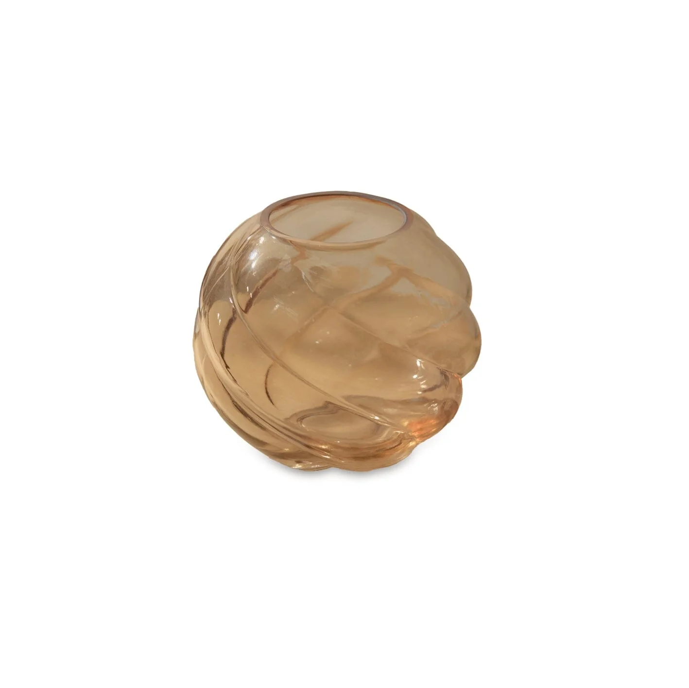 Adria 13cm Glass Vase - Champagne - Image 5