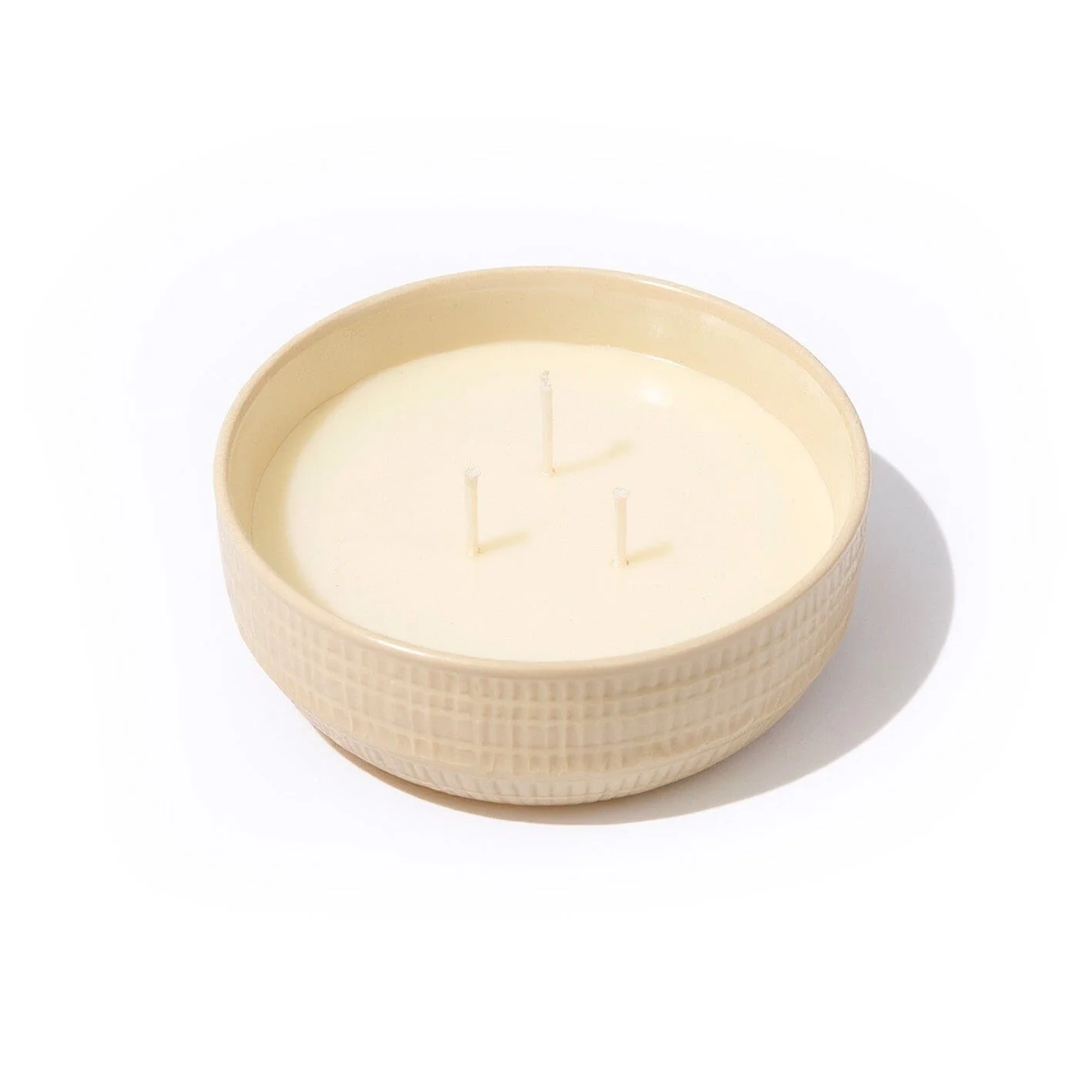 Alderney 3 Wick 13cm Clay Ceramic Candle - Oud Wood & Rose Scented - Image 4