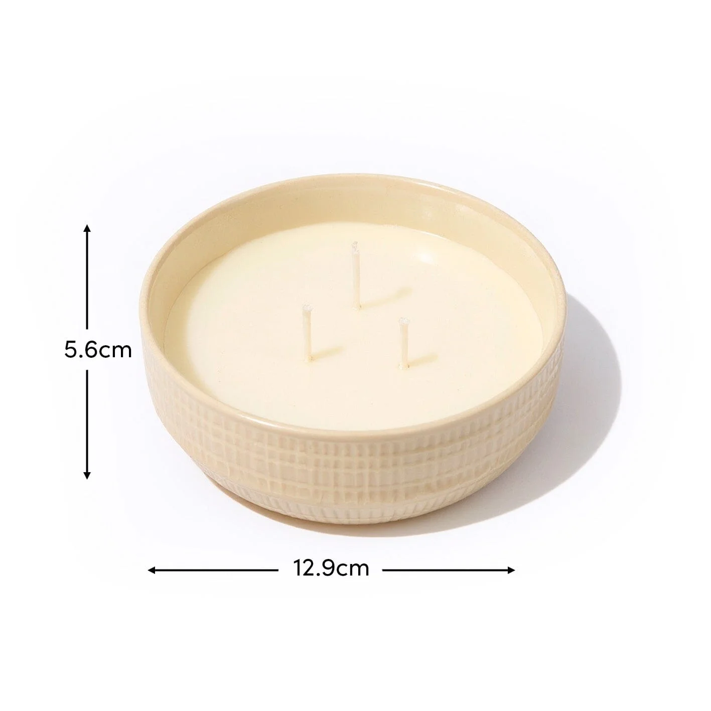 Alderney 3 Wick 13cm Clay Ceramic Candle - Oud Wood & Rose Scented - Image 5