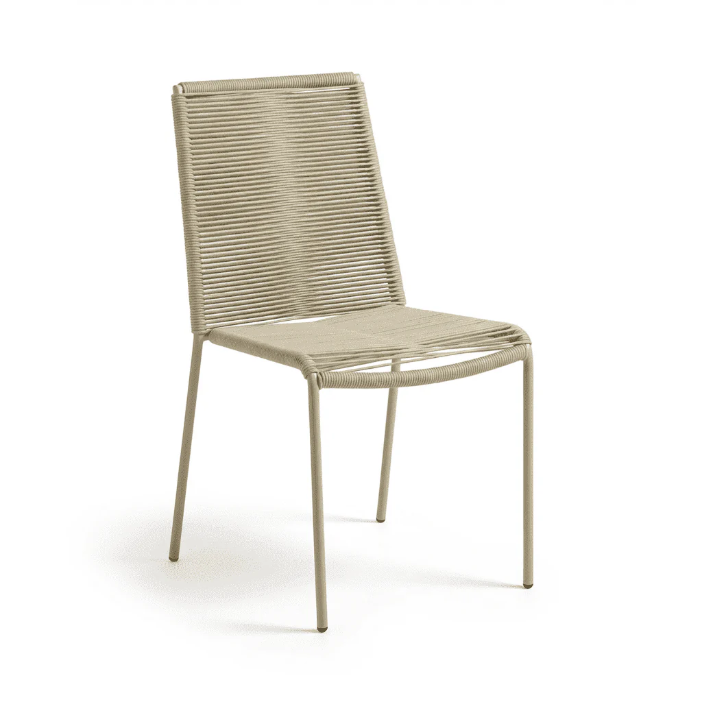 Hali 6 Seater Wooden Garden Dining Set with Ryder Clay Chairs - 175cm - Image 9