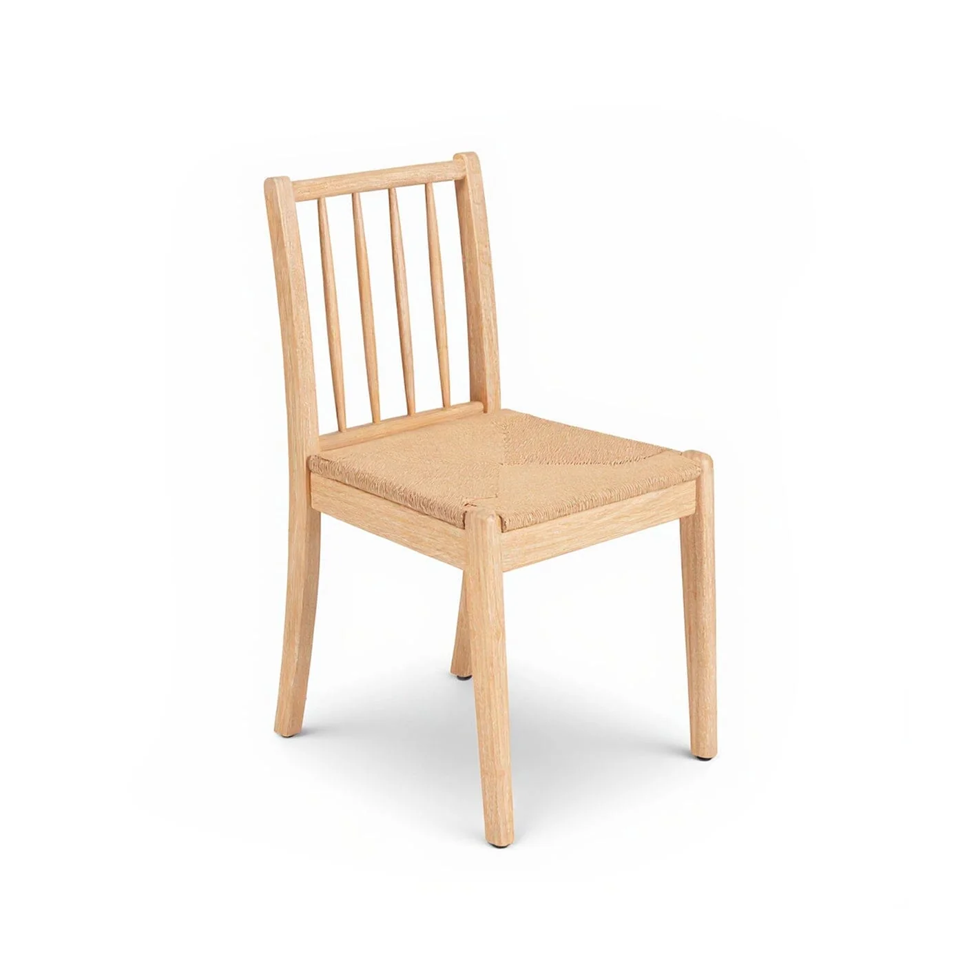 Amelia Extendable Whitewash Oval Dining Table Set - 4 Seater - Tilly String Dining Chairs - Whitewash Oak Legs - Image 16