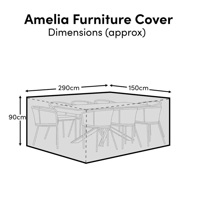 Amelia Table 8-Seater Furniture Cover - 290x150x90cm