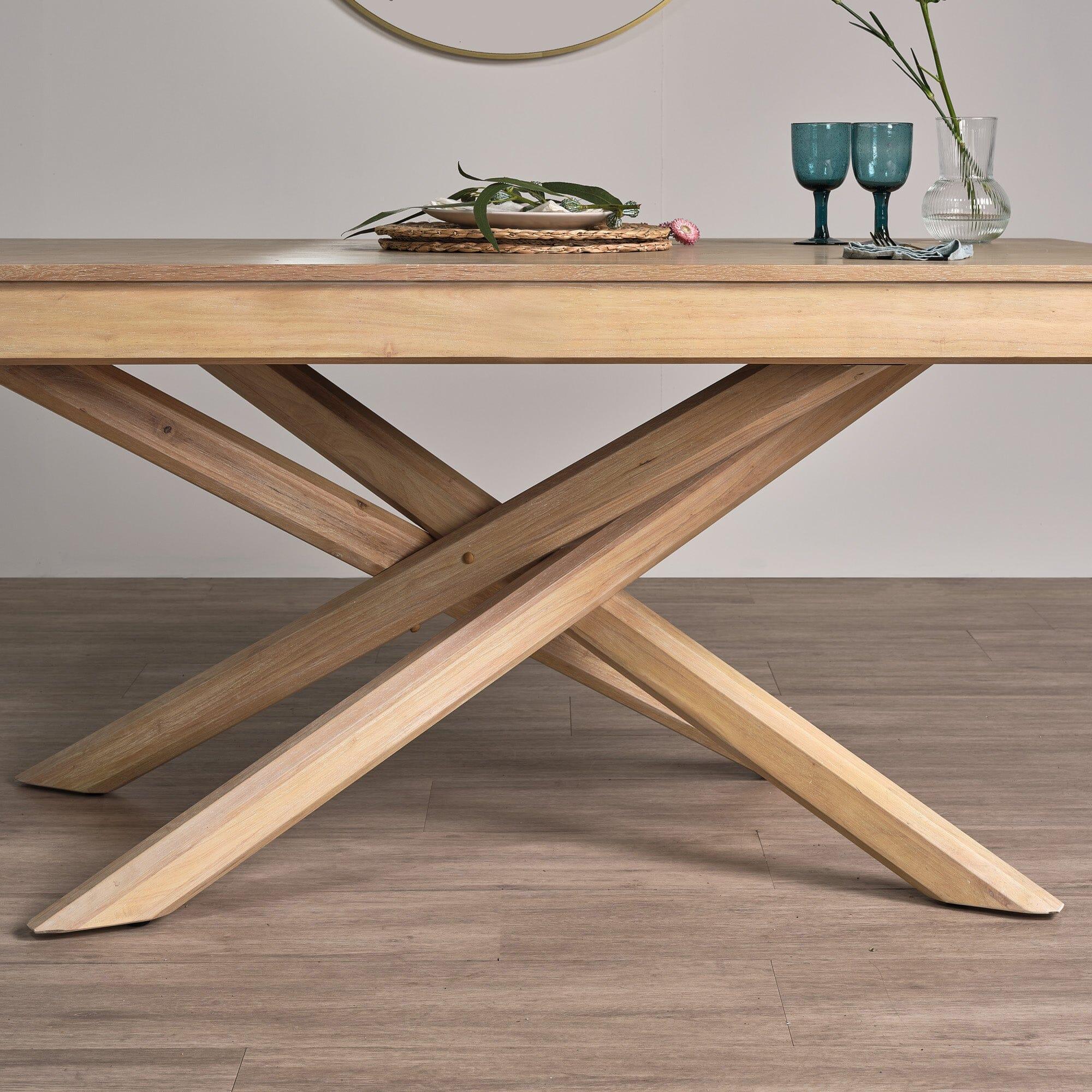 Outlet - Amelia Whitewash Wood Non-Extendable Dining Table - Image 3