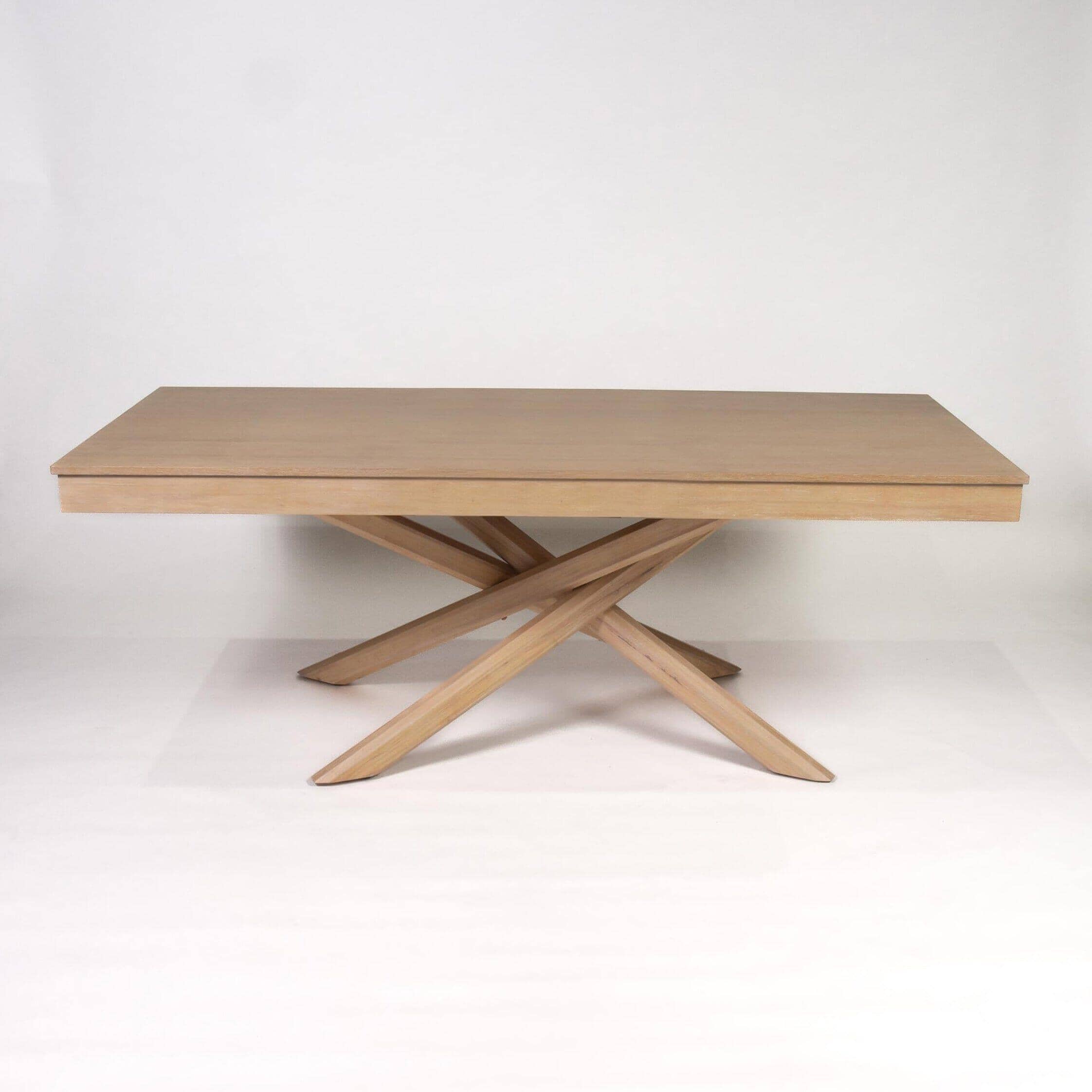 Amelia Whitewash Dining Table Set - 6 Seater - Freya Sand Carver Chairs - Whitewash Oak Legs - Image 3