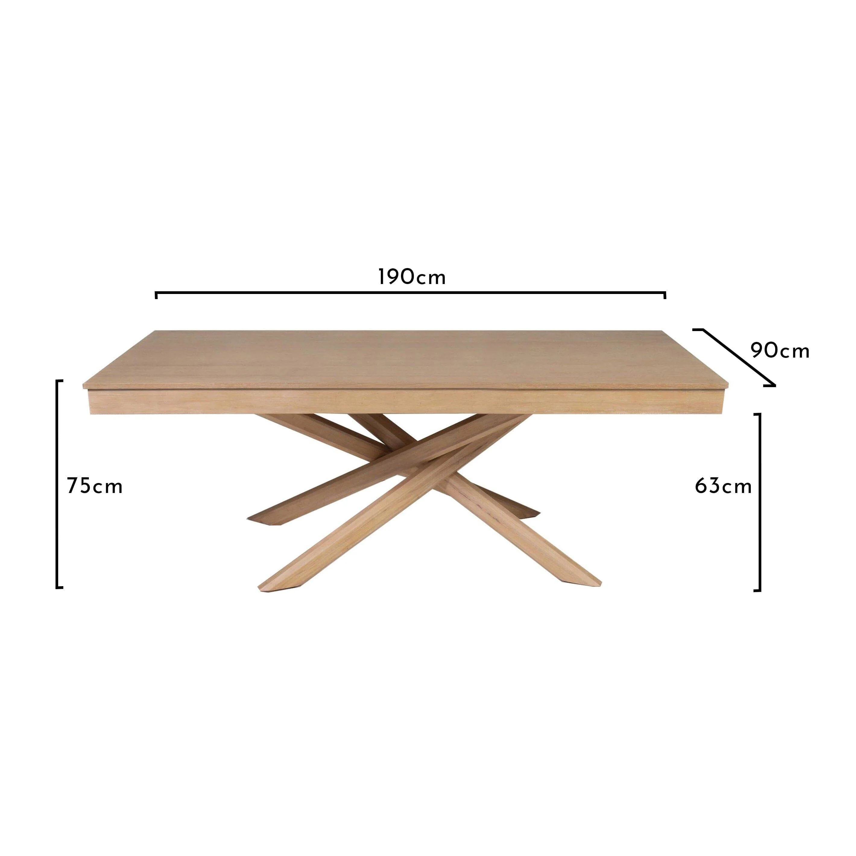 Amelia Whitewash Extendable Dining Table Set - 6 Seater - Freya Blue Dining Chairs - Whitewash Oak Legs - Image 10