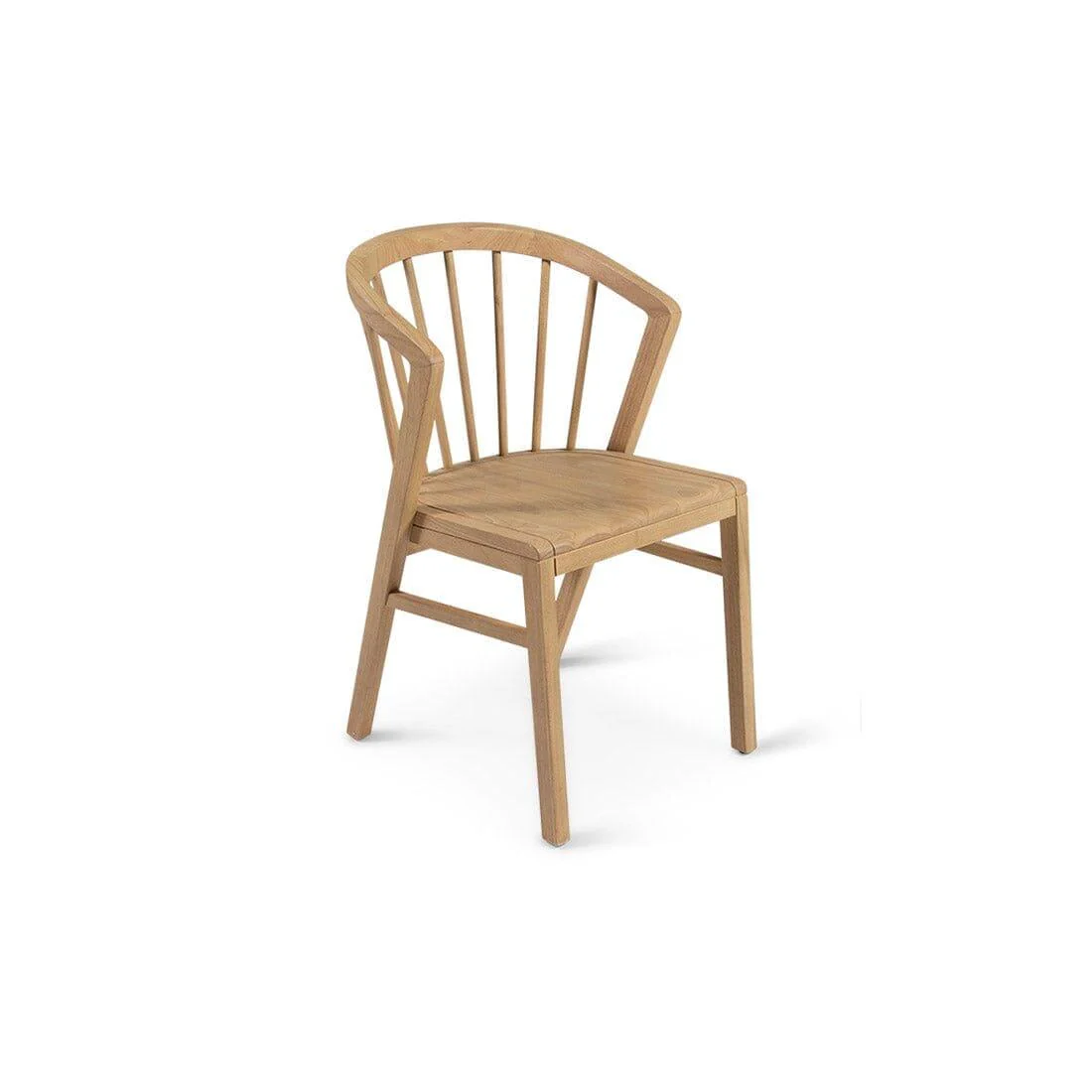 Amelia Whitewash Extendable Dining Table Set - 6 Seater - Mabel Pale Oak Spindle Back Chairs - Image 9