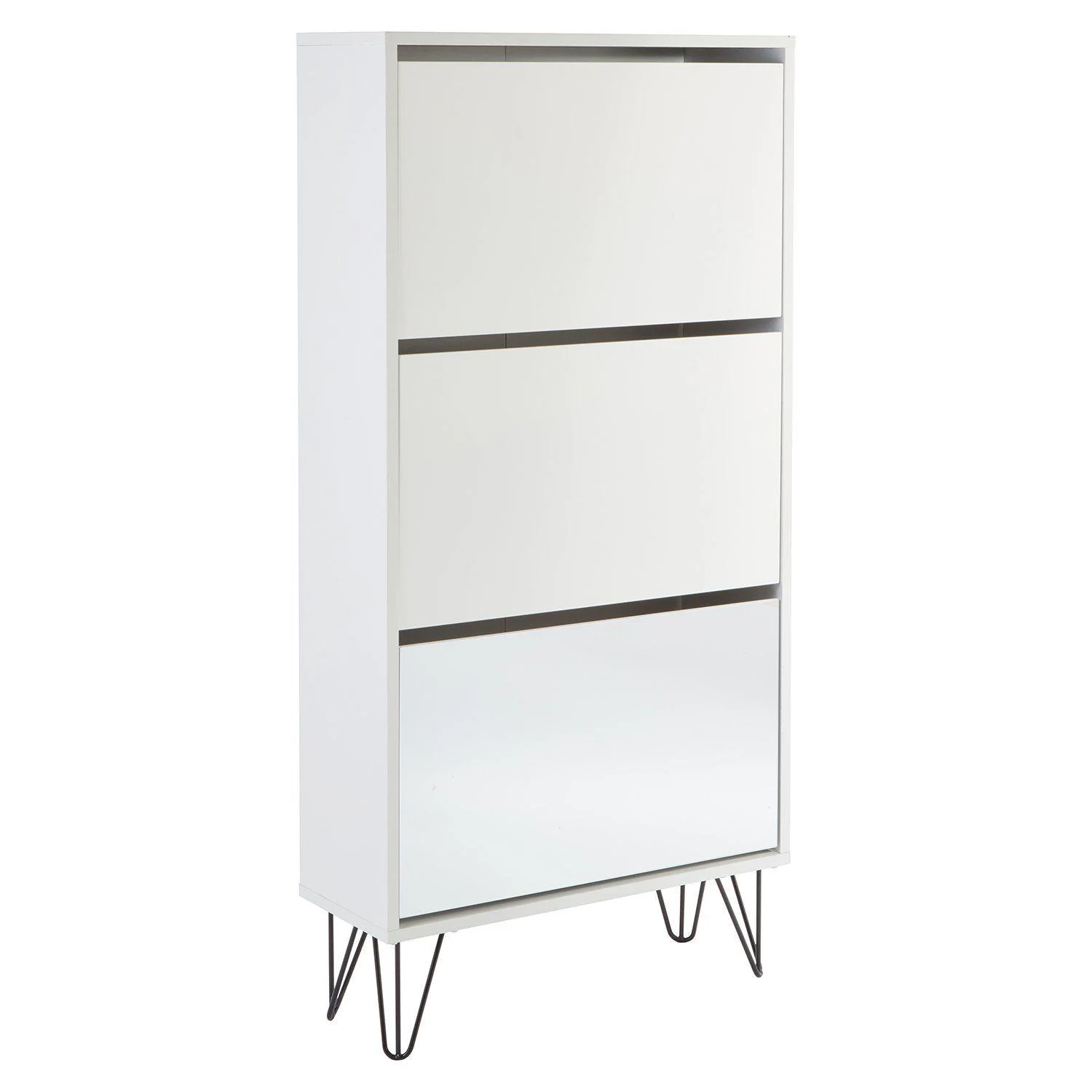 Outlet – Anderson shoe cabinet - 3 door - white - Image 6