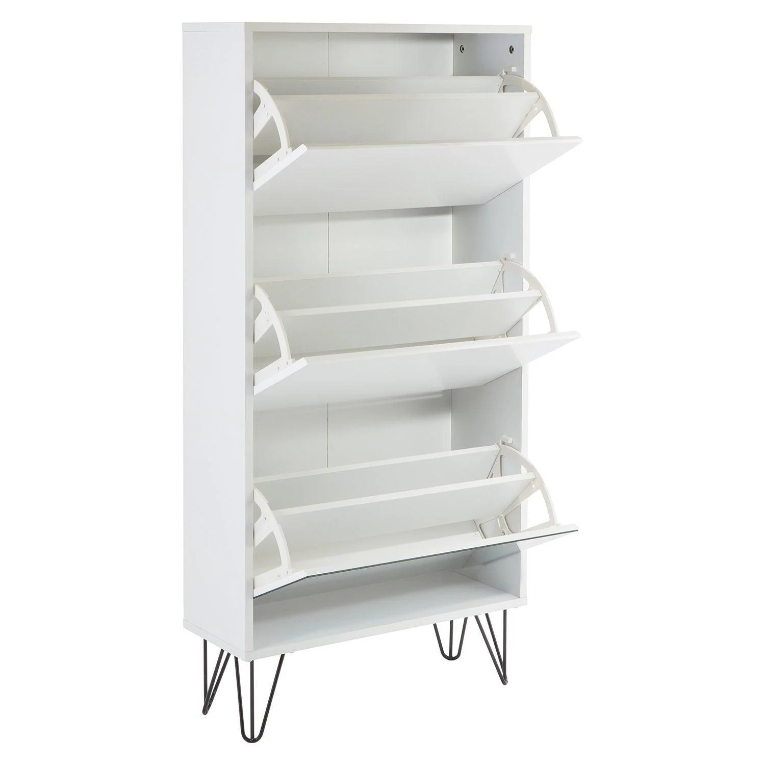 Outlet – Anderson shoe cabinet - 3 door - white - Image 7