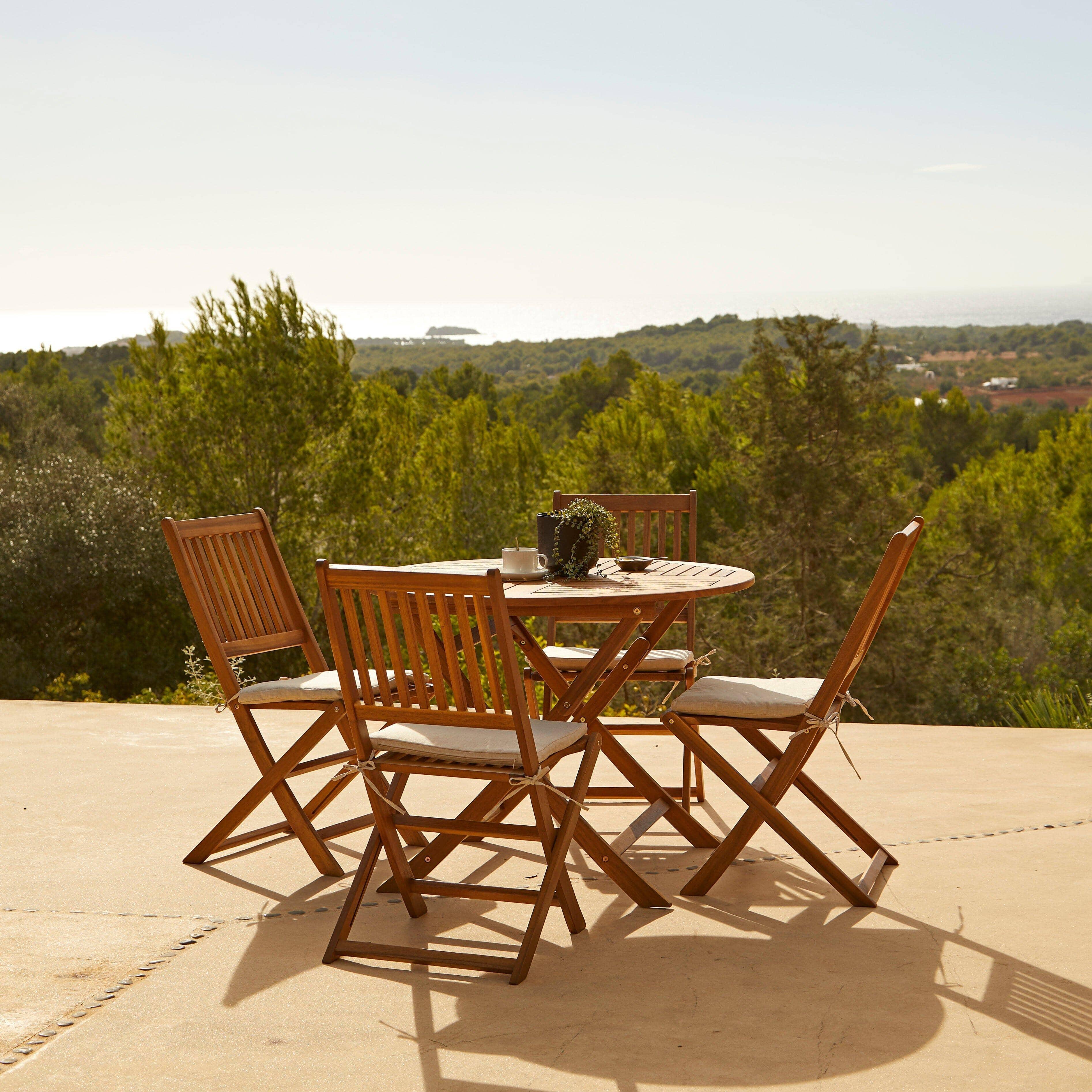 Ashby Wooden Folding Chairs - Set of 2 - Image 4