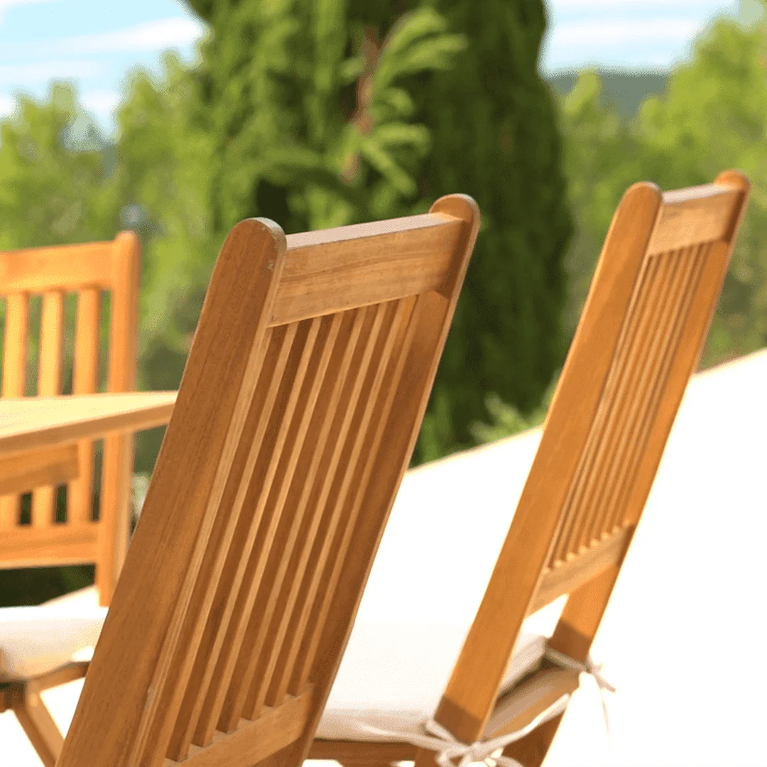 Ashby Wooden Folding Chairs - Set of 2 - Image 8