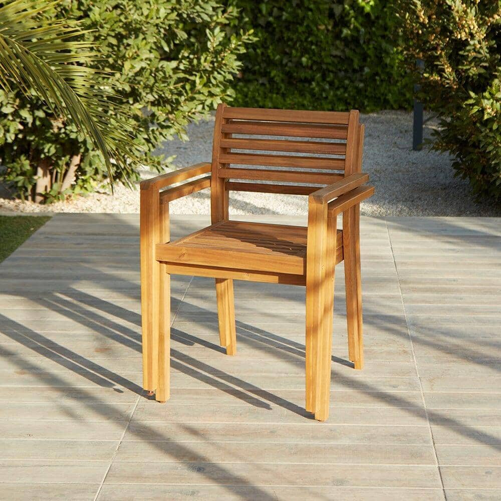 Aspen 6 Seater Wooden Extendable Garden Dining Set with Cushions & Grey LED Premium Parasol  - 160cm to 240cm - Image 5