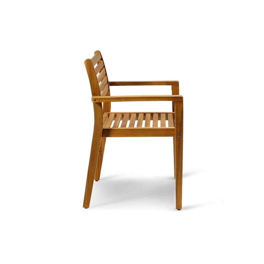 Aspen 6 Seater Wooden Extendable Garden Dining Set - Image 8
