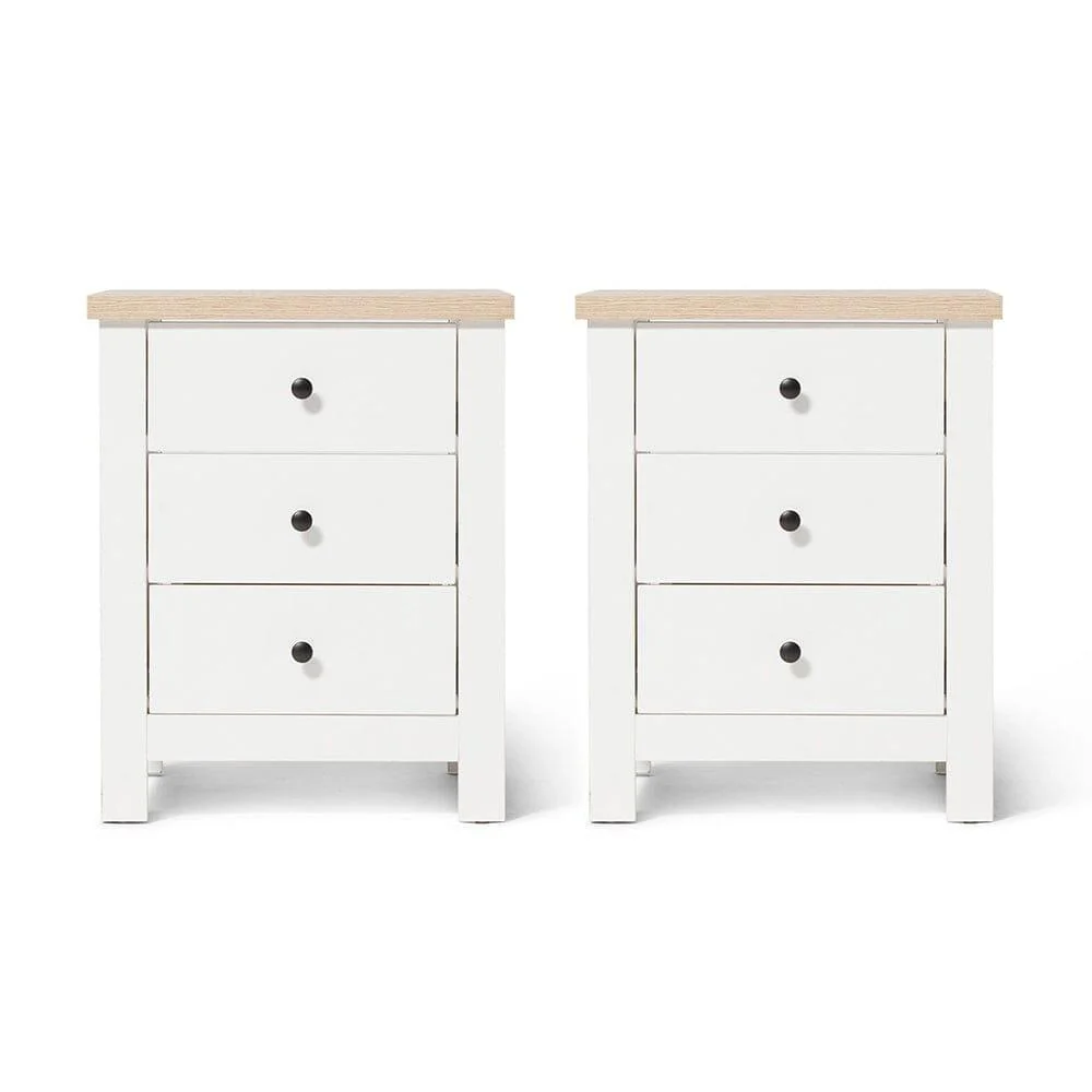 Bampton 4 Piece Bedroom Set - Chest of 4 Drawers - Alabaster White - Image 4