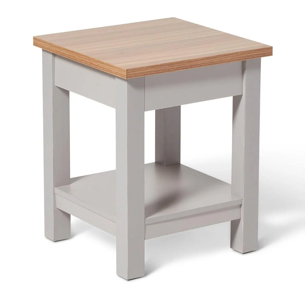 Outlet - Bampton Side Table - Stone Grey - Image 2