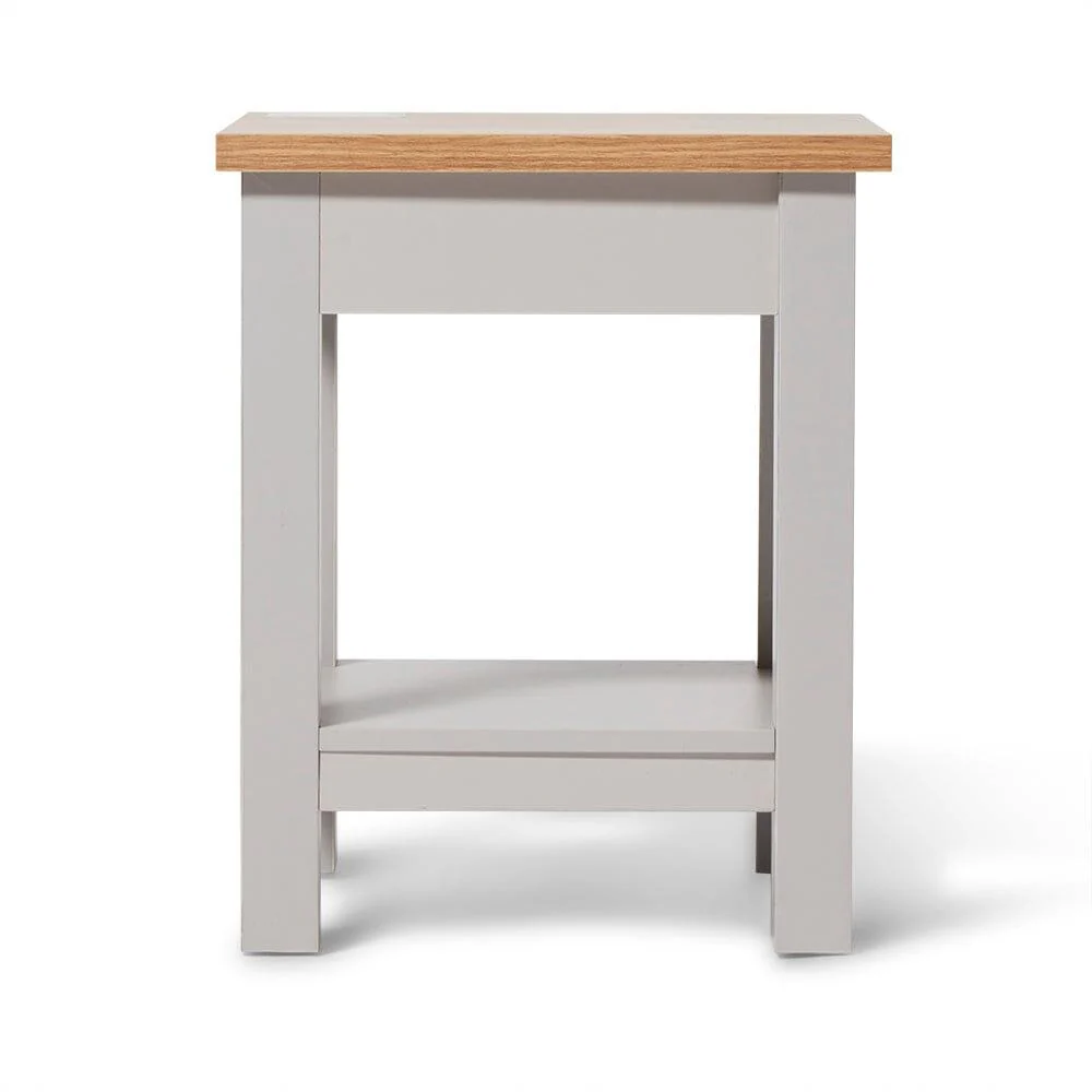 Outlet - Bampton Side Table - Stone Grey - Image 5