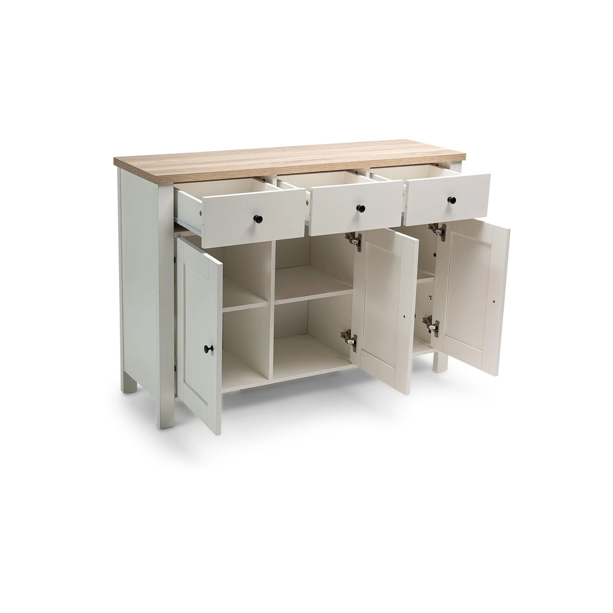 Bampton 3 Door Sideboard - Alabaster White - Image 17