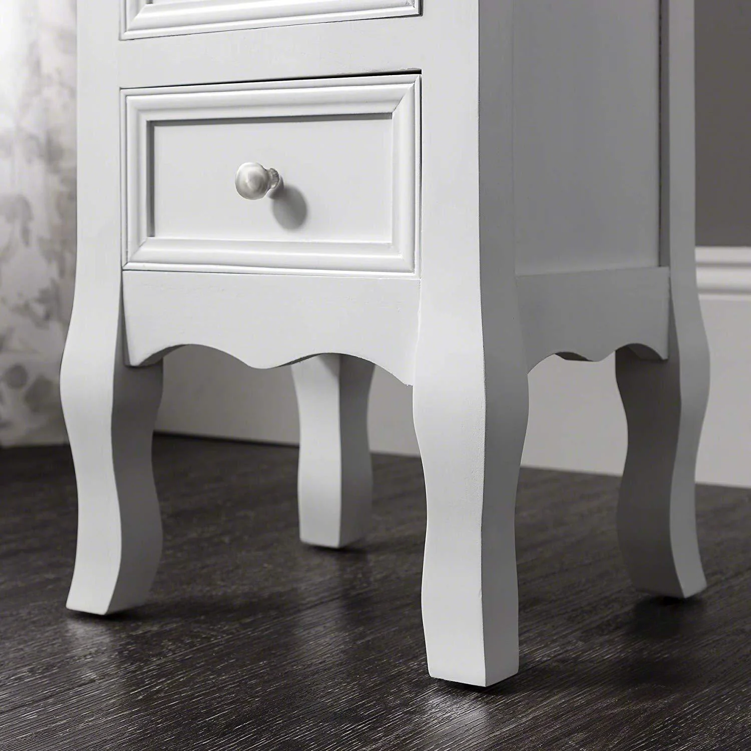 White Bedside Tables Fully Assembled - Set of 2 - Image 4