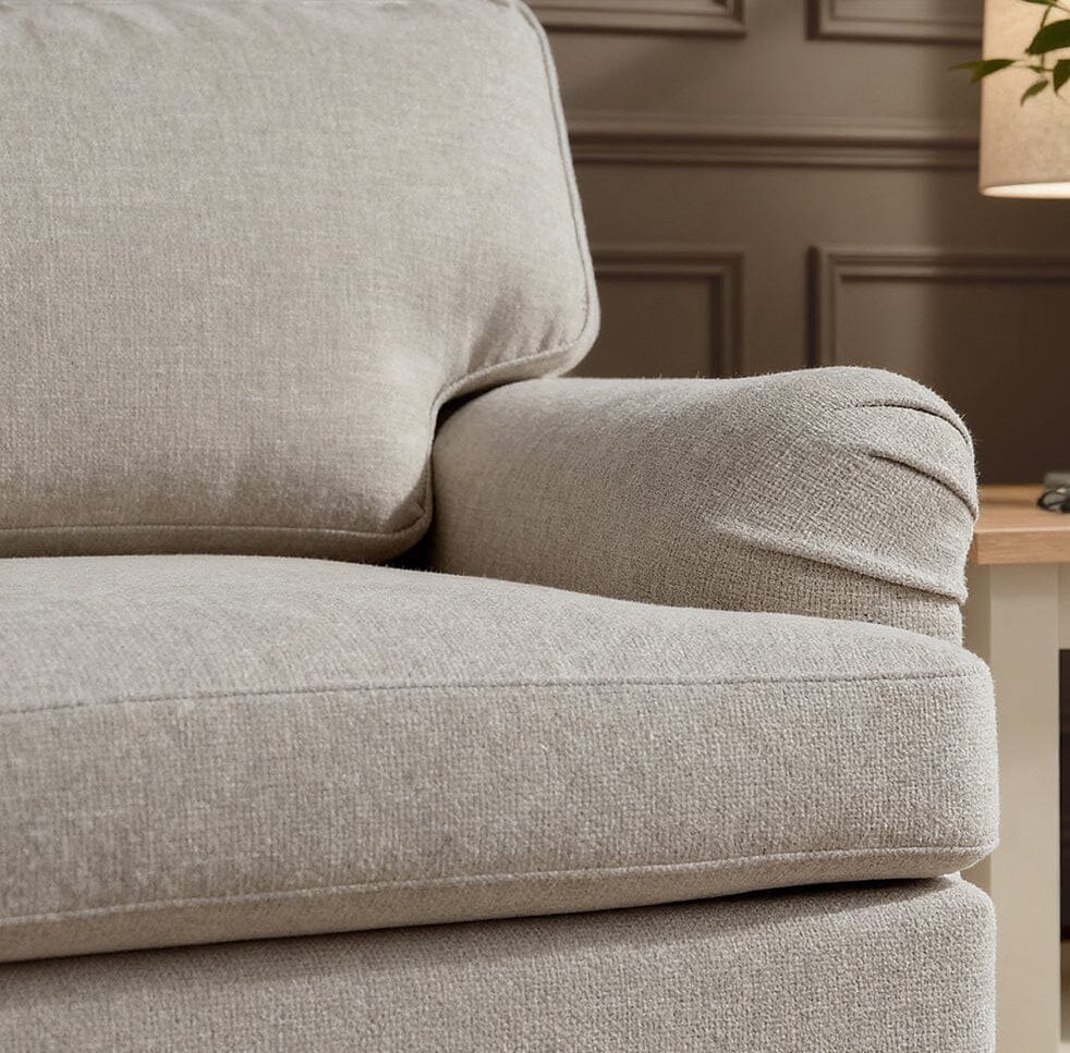 Brea Mink Taupe Right Corner Sofa with Whitewash Oak Legs - Image 4