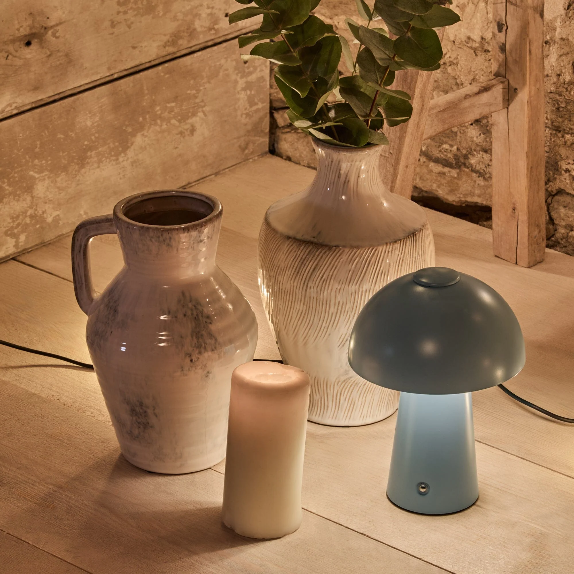 Brockhill Rechargeable Lamp - Cornflower Blue - Image 4