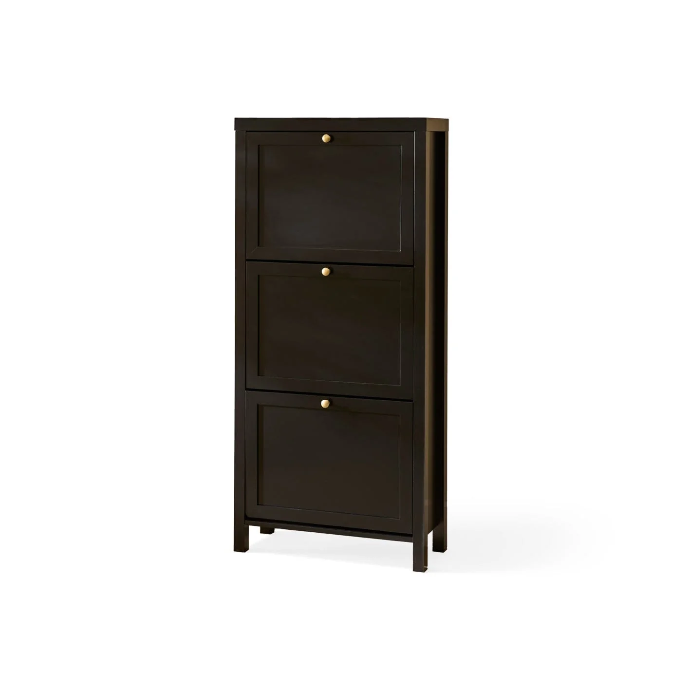 Charlie 3 Door Shoe Cabinet - Noir Black - Image 10