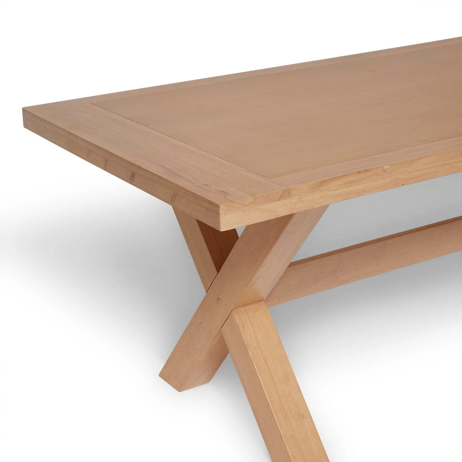 Charlotte 190cm Dining Table with 2 150cm Dining Benches - Pale Oak - Image 10