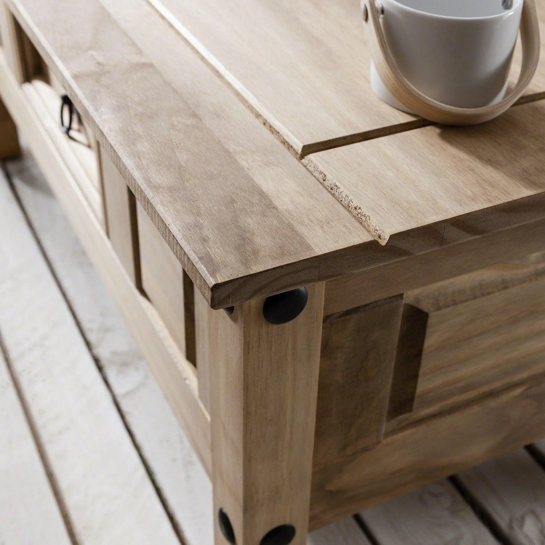 Corona Solid Pine Coffee Table - Image 6