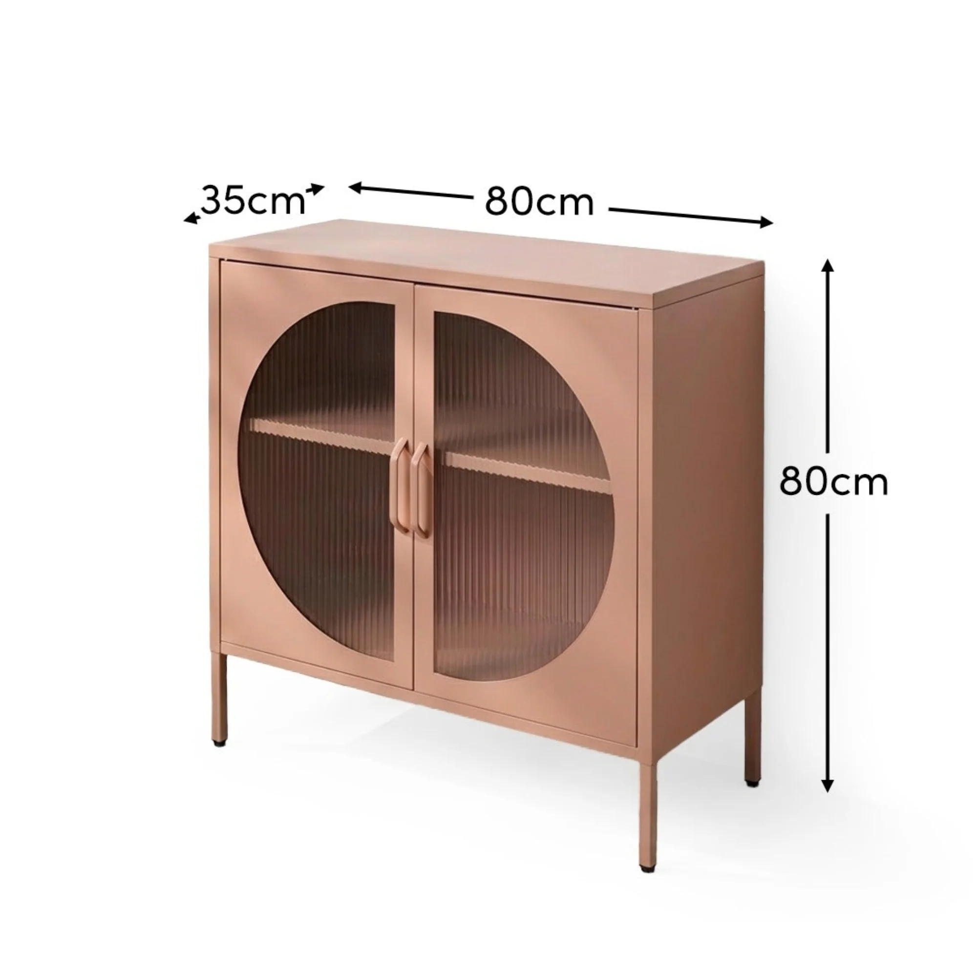 Conan 2 Door Sideboard - Blush Pink - Image 9