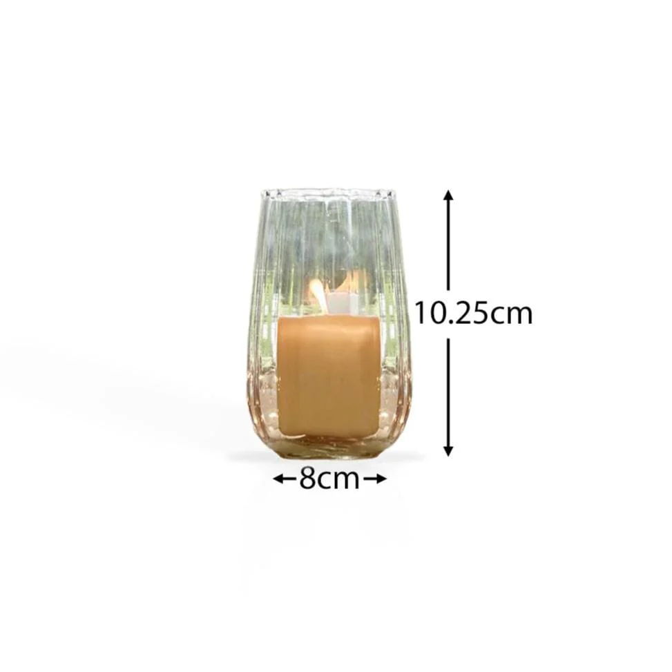 Dalen 10cm Glass Tea Light Holder - Clear - Image 7