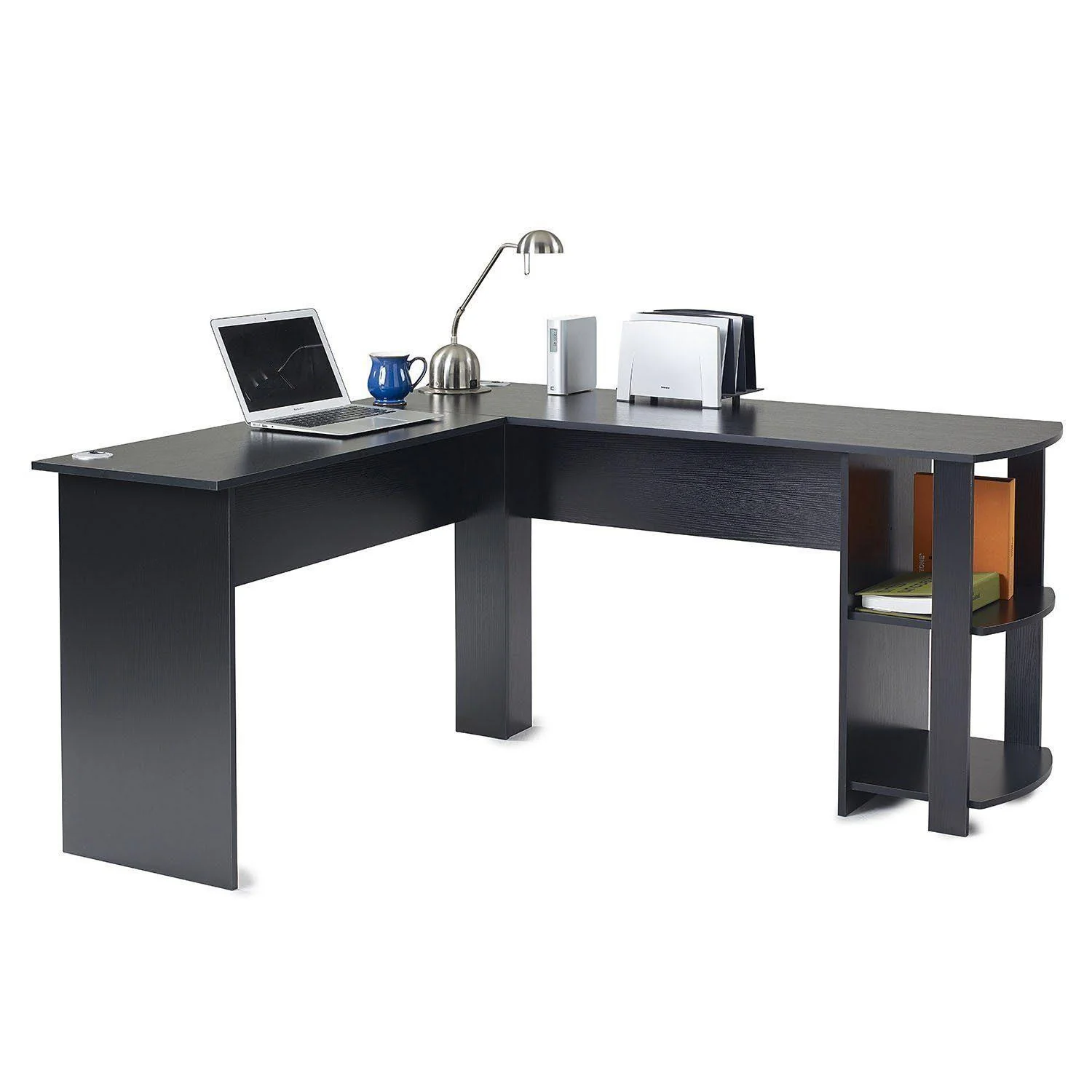 Essie L Shaped Desk in Black - Image 15