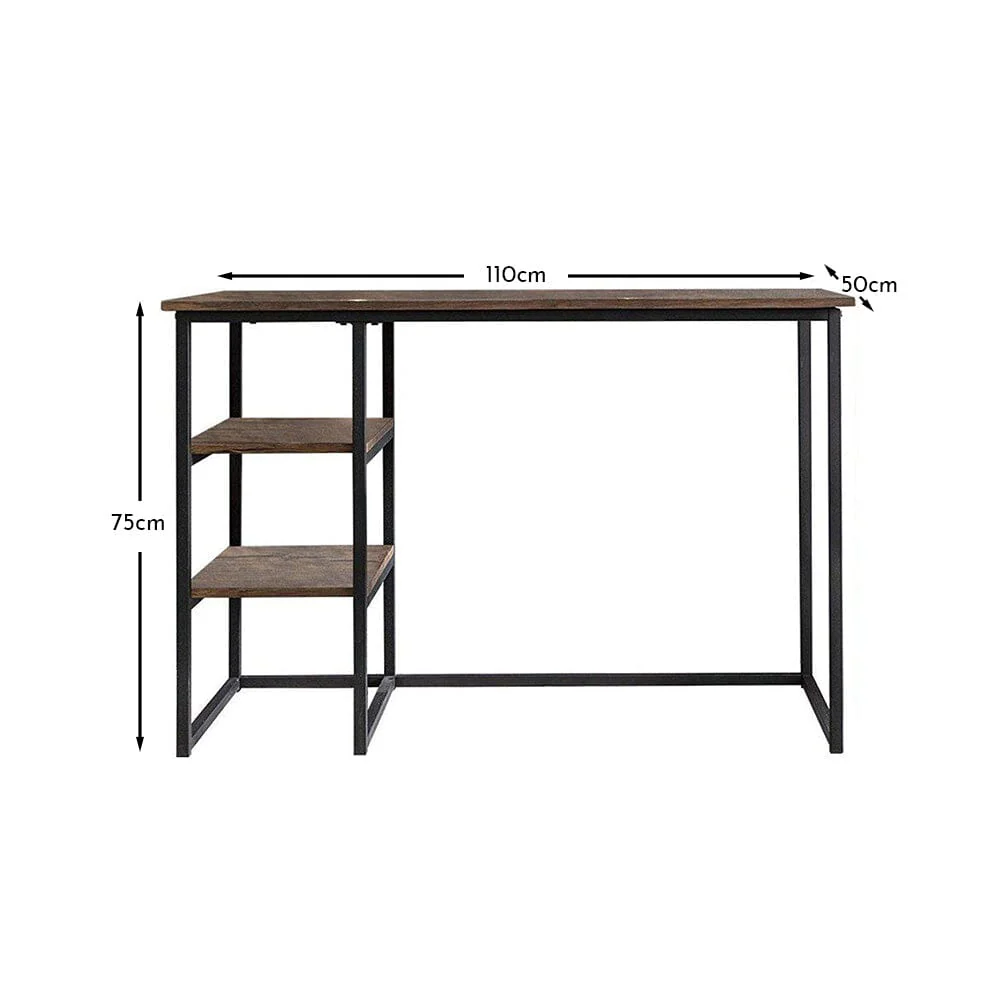 Sheffield Industrial Desk with Shelves - Image 6