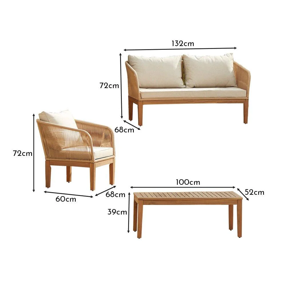 Eaden Rope Conversation Set - Natural - Image 10