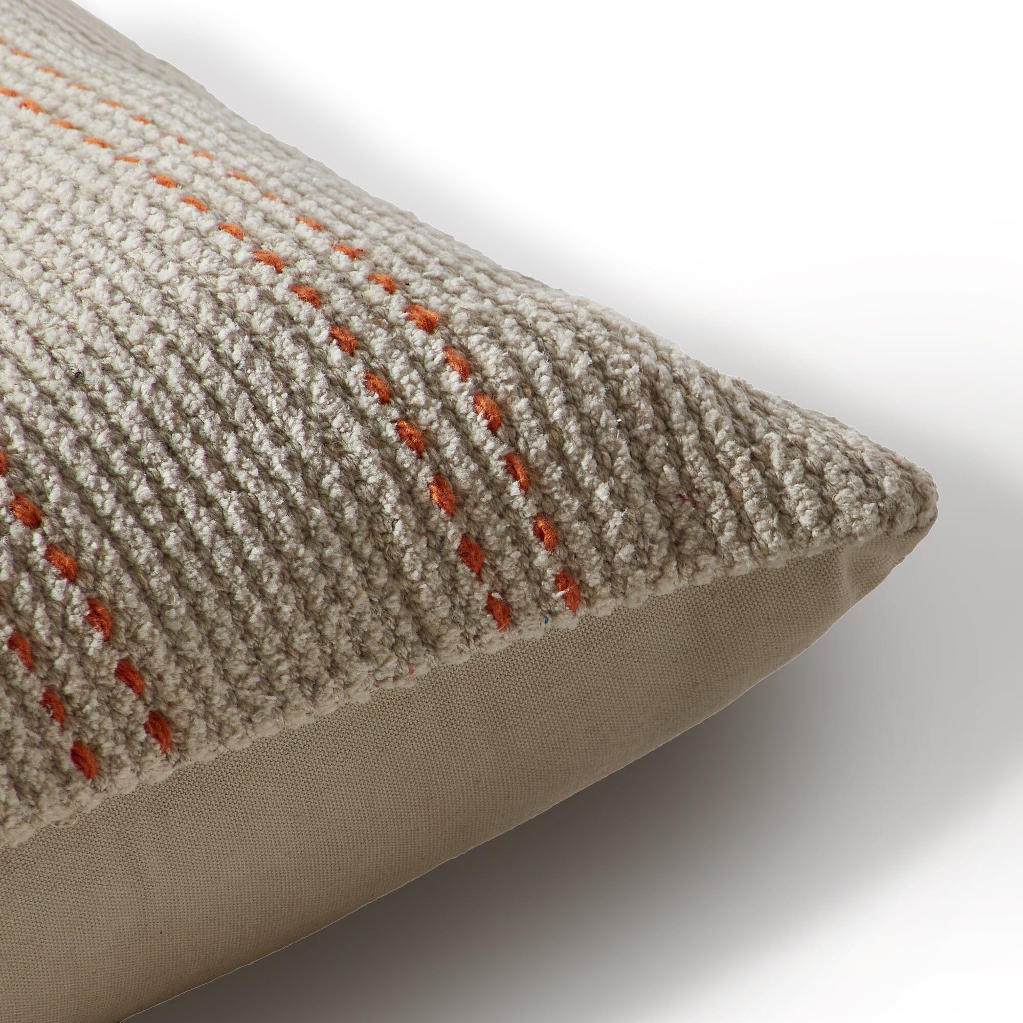 Elberton 55x35cm Cotton Striped Cushion Cover - Burnt Orange - Image 7