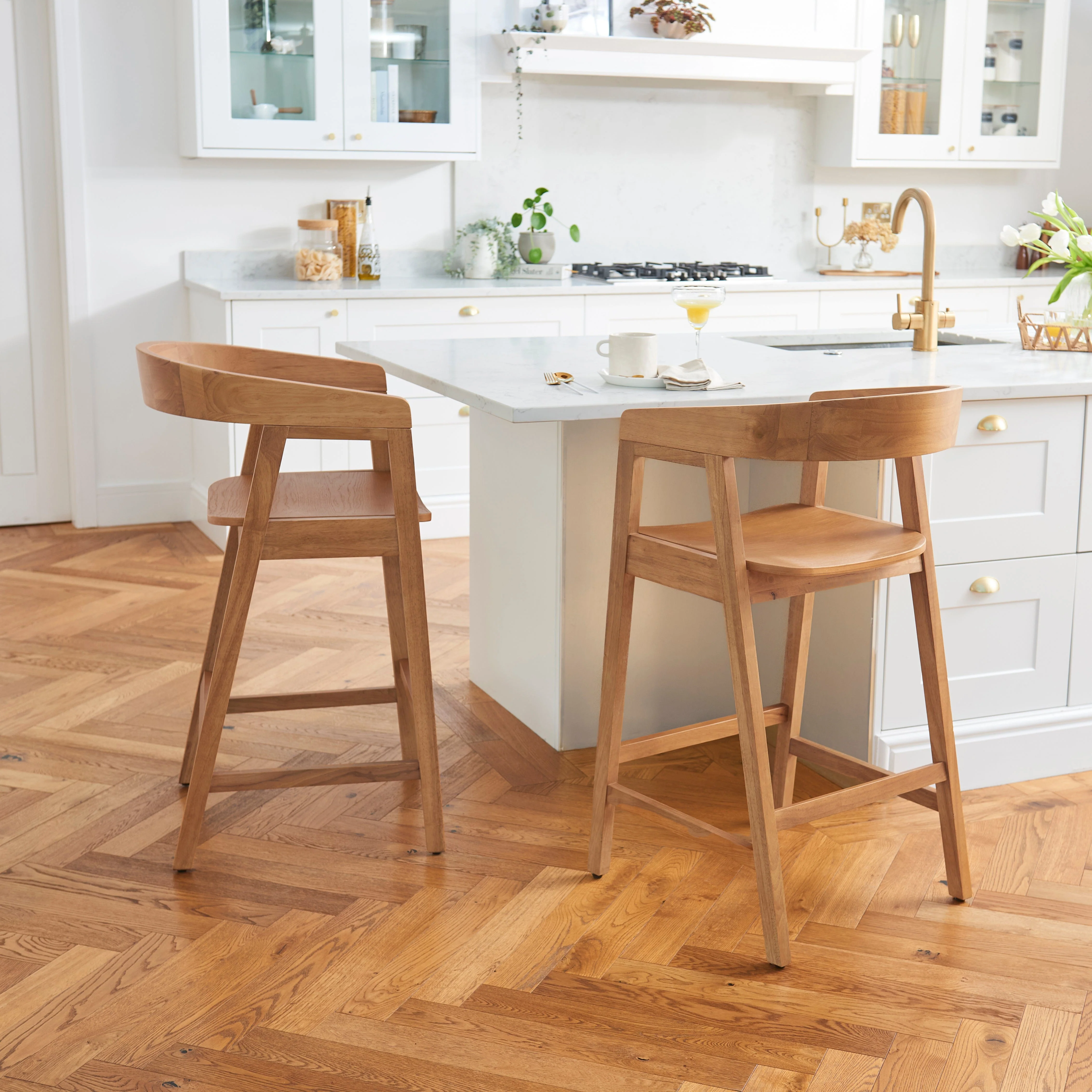 Ella Classic Oak Bar Stool - Image 2