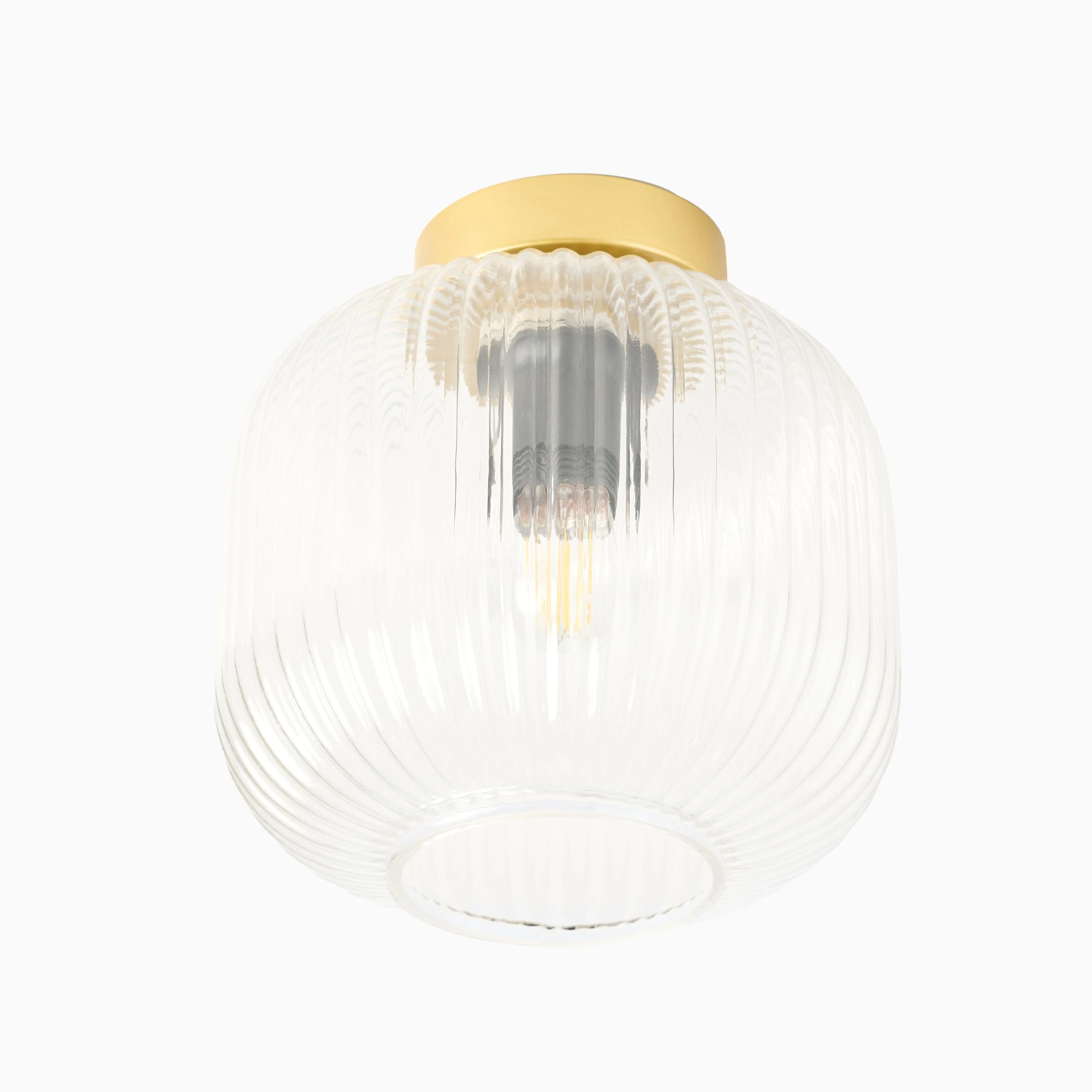 Elland 21cm Glass Pendant Light - Gold