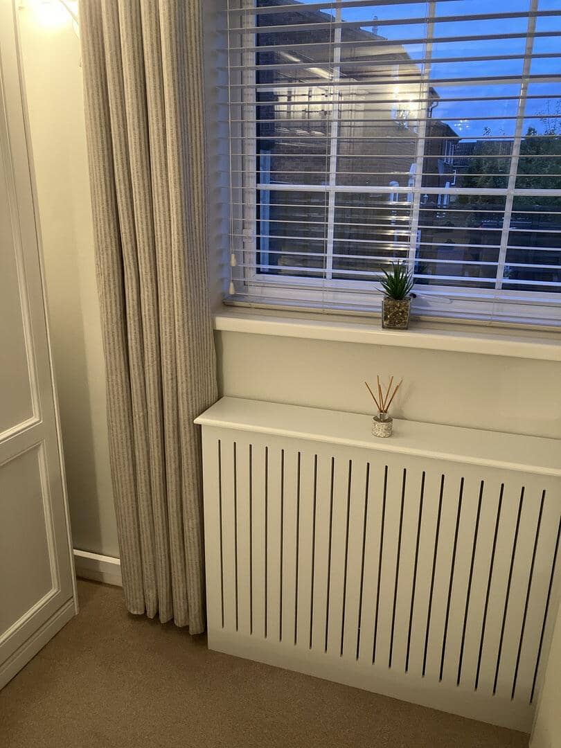 Elspeth Medium Radiator Cover in Snow White - Image 3