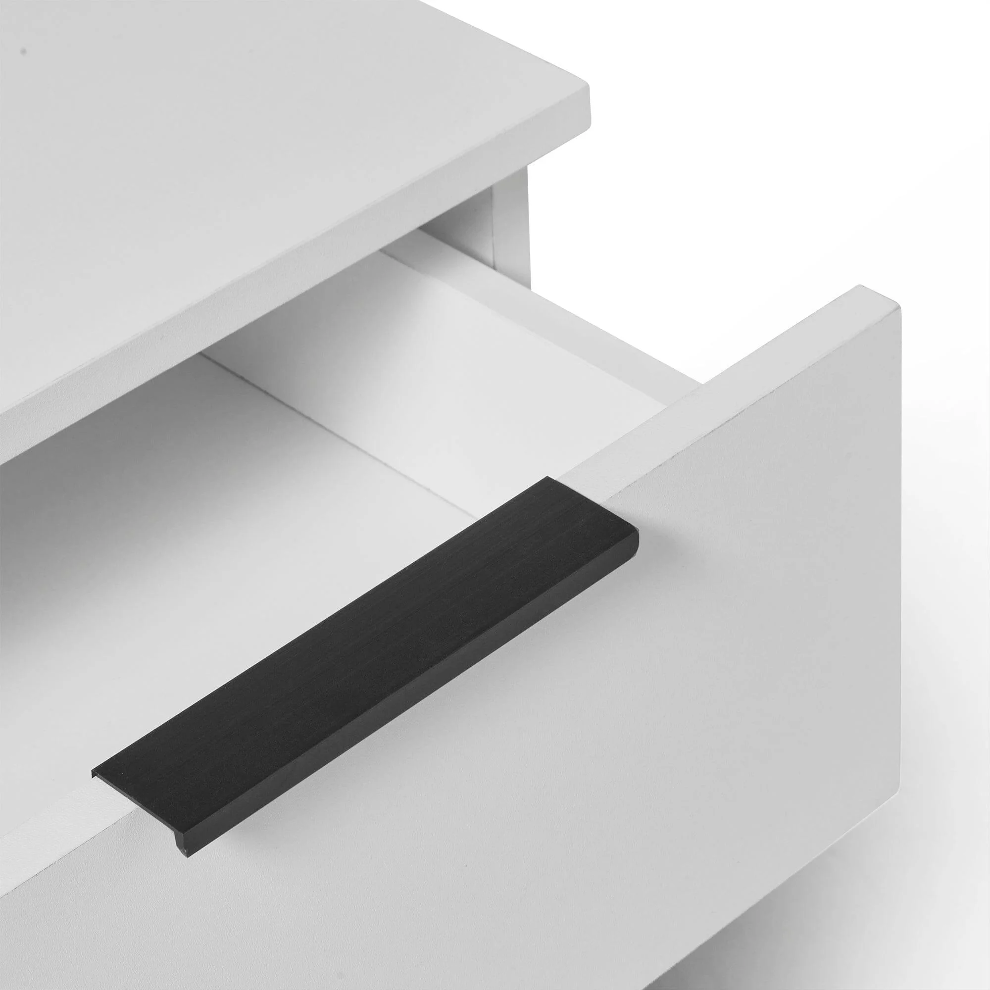 Essie 3 Drawer Bedside Table - White - Image 4