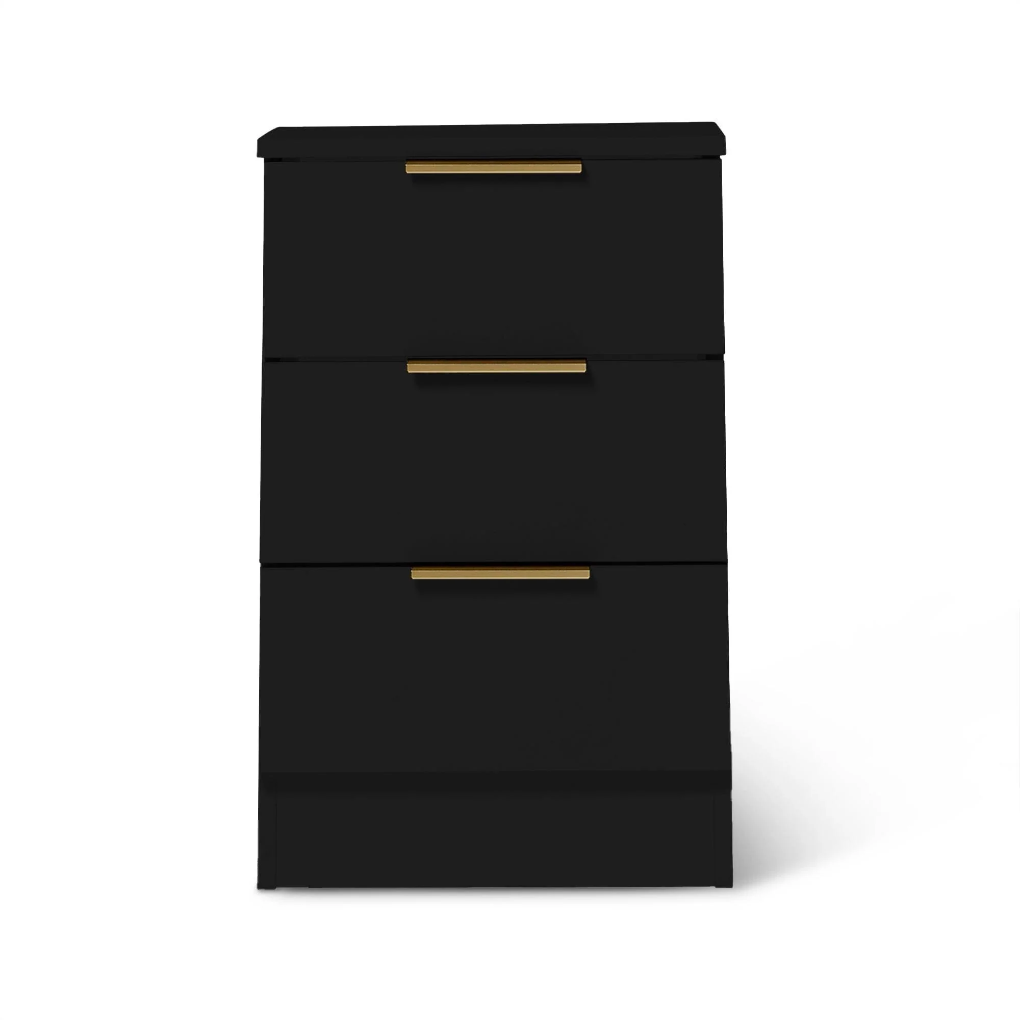 Essie 3 Piece Bedroom Set - 8 Chest of Drawers - Pitch Black - Image 10