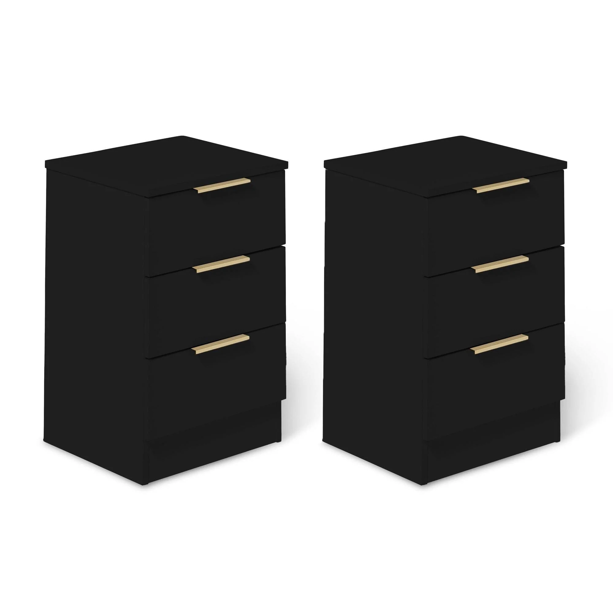 Essie 4 Piece Bedroom Set - 2 Over 5 Chest of Drawers - Pitch Black - Image 10