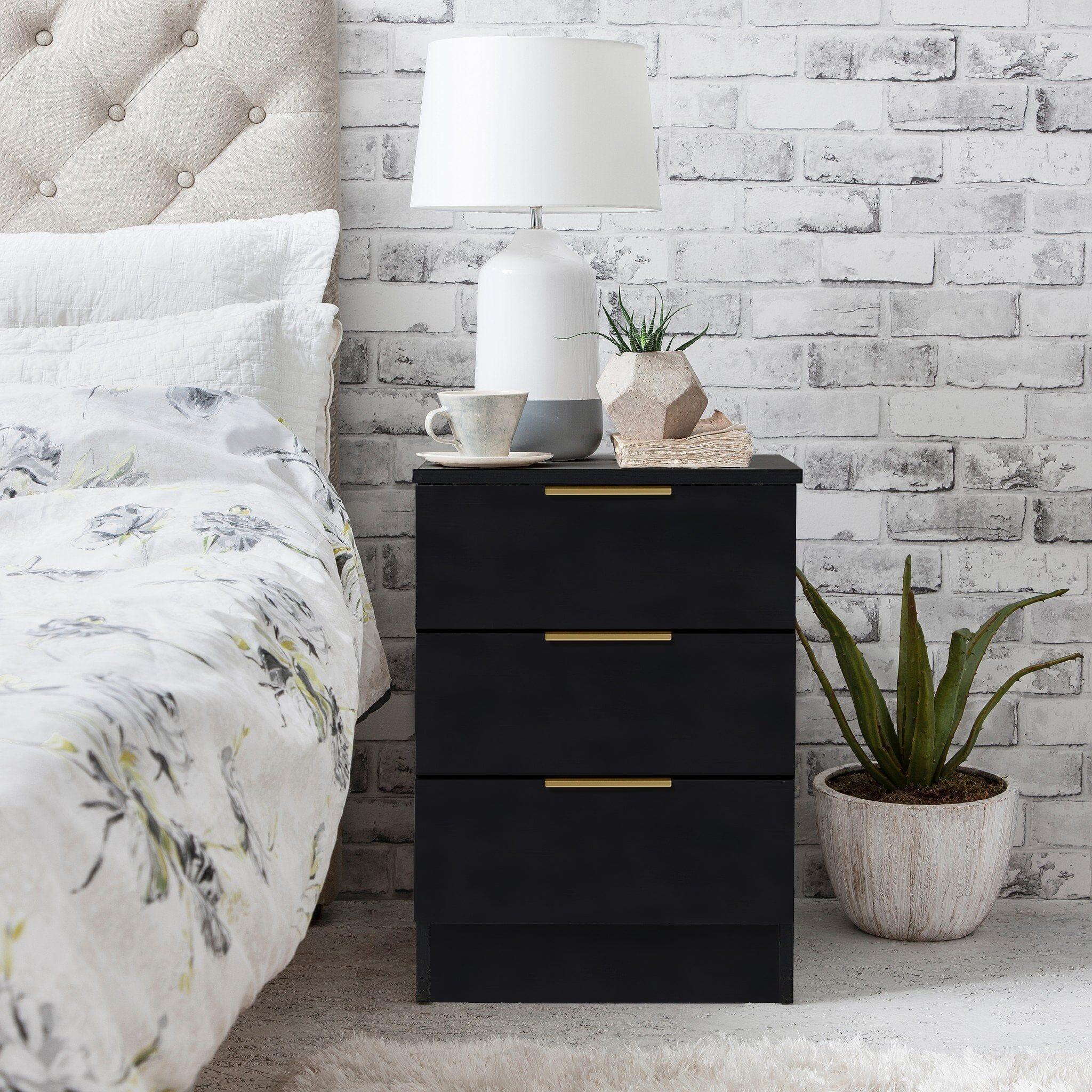 Essie 4 Piece Bedroom Set - 2 Over 5 Chest of Drawers - Pitch Black - Image 5