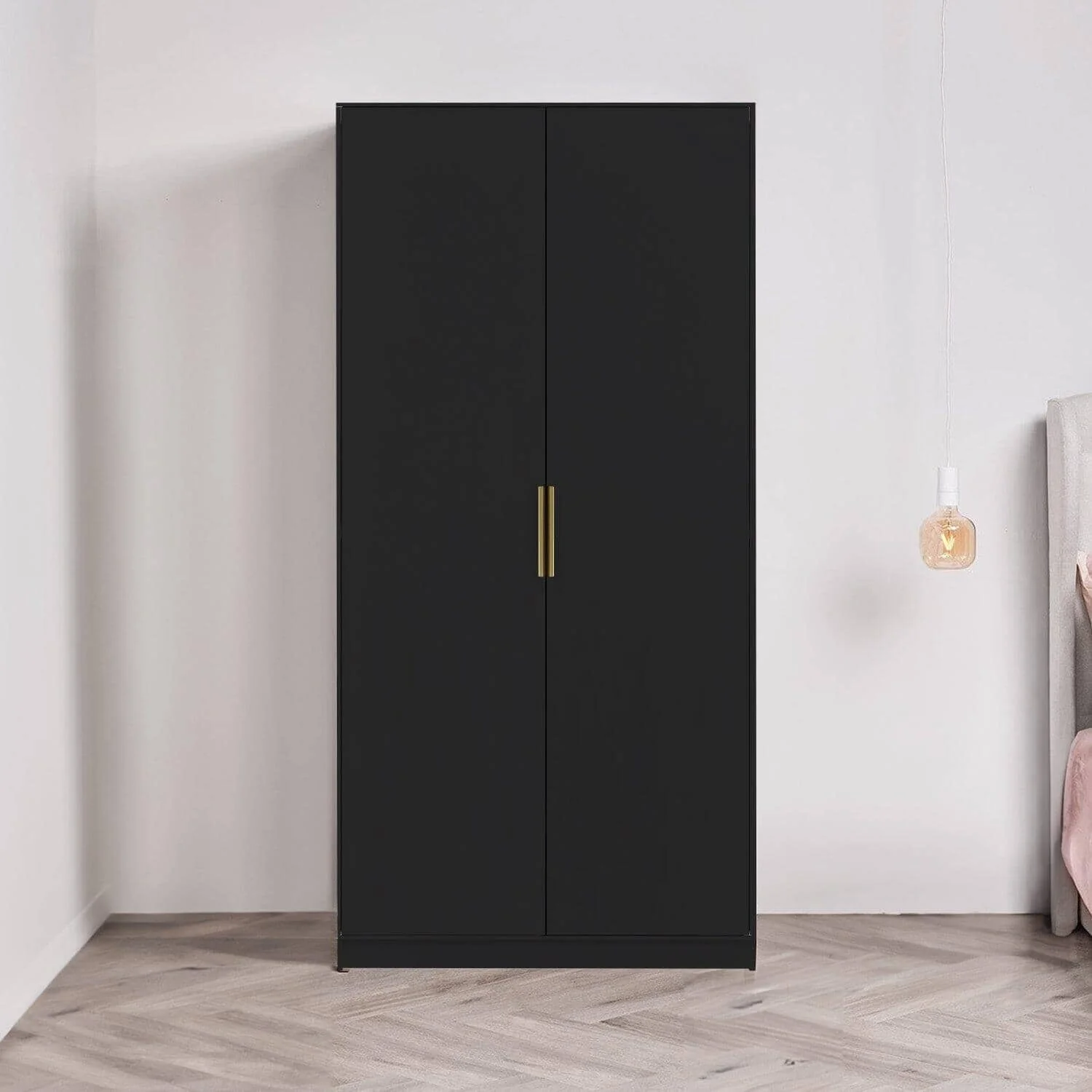 Essie 4 Piece Bedroom Set - 8 Chest of Drawers - Pitch Black - Image 2