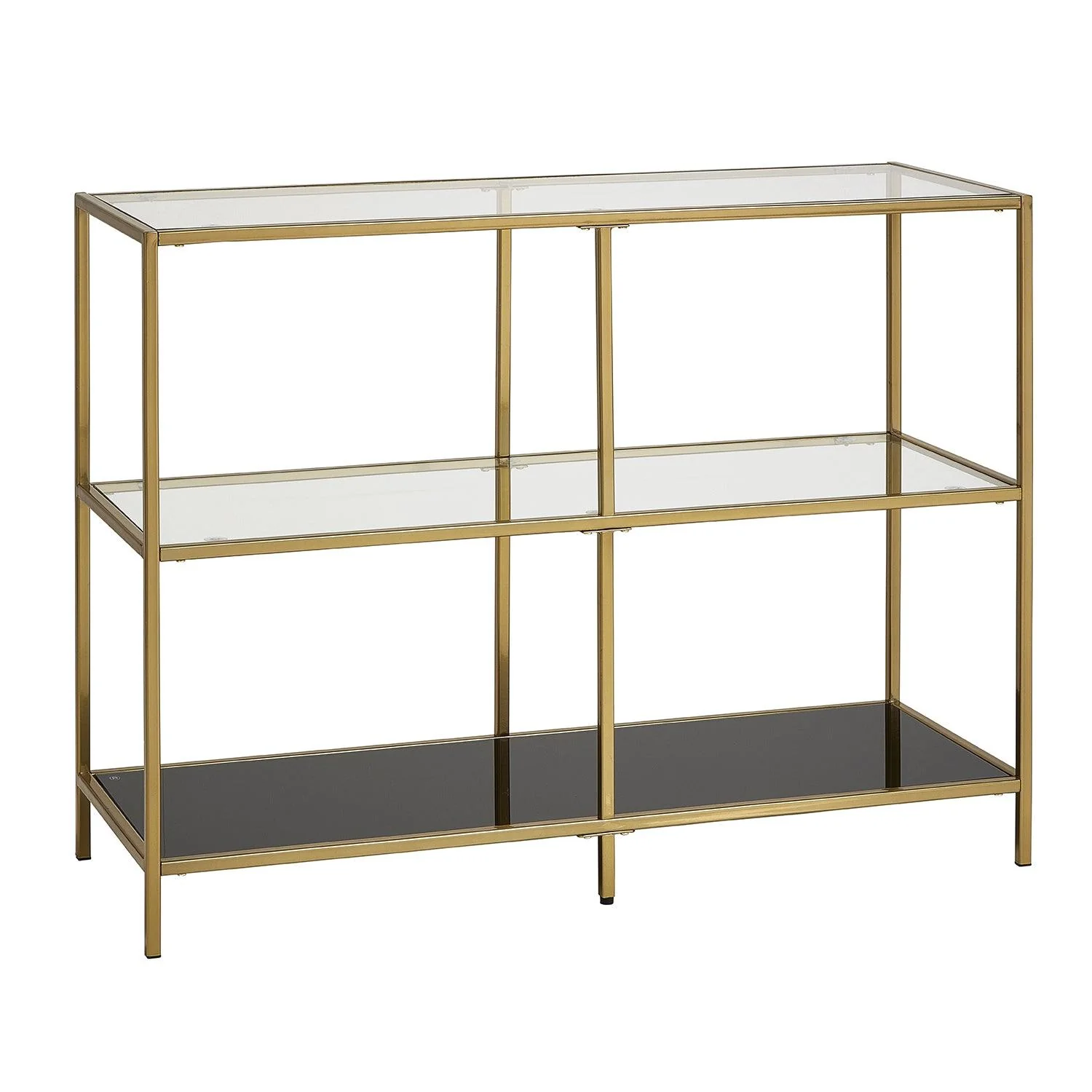Evelyn Glass Console Table - Gold Frame - Image 2